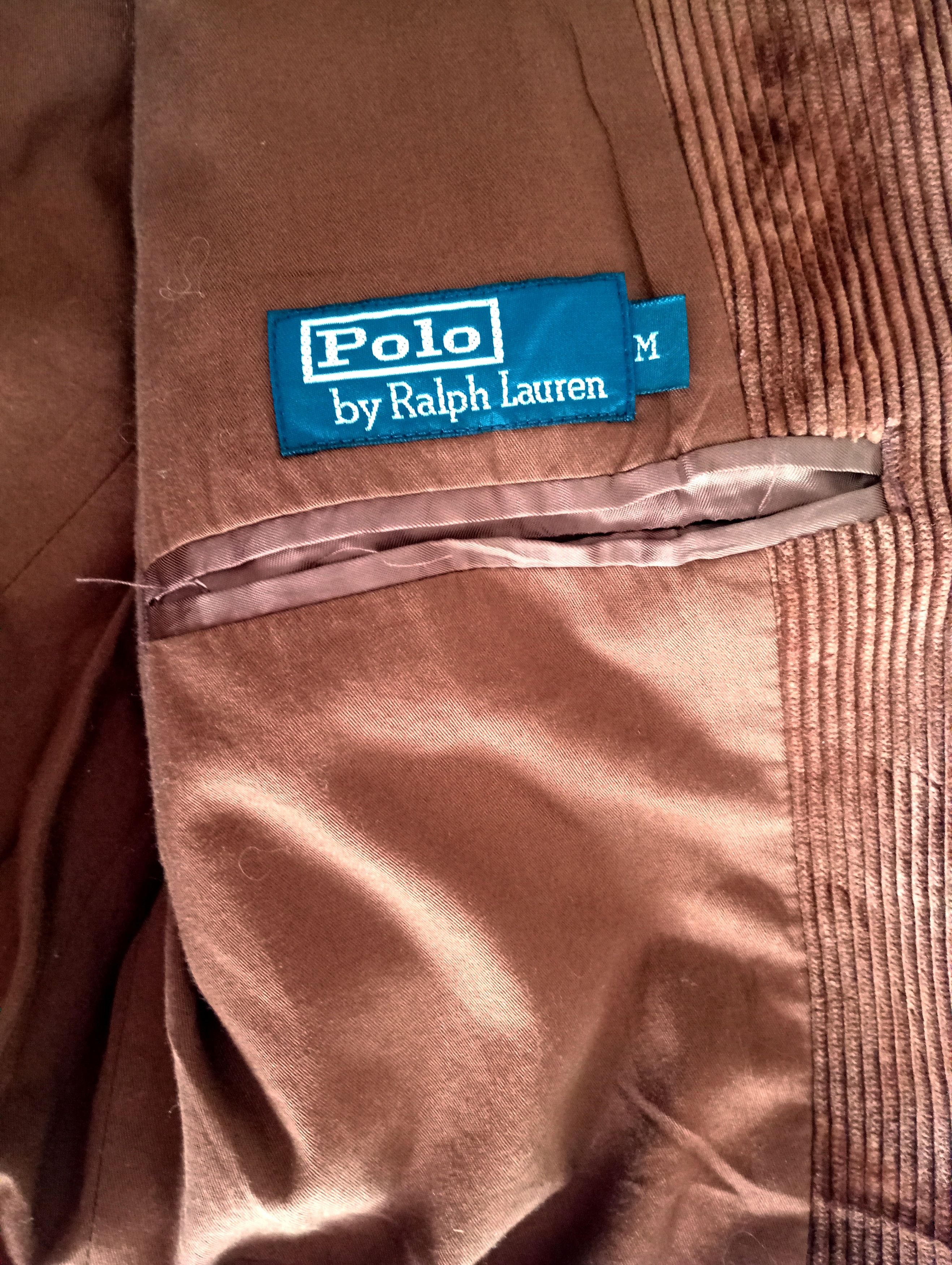 Polo Ralph Lauren × Ralph Lauren × Vintage Vintage Polo Ralph Lauren Velvet Brown Blazer Suit Jacket M Size US M / EU 48-50 / 2 - 6 Thumbnail