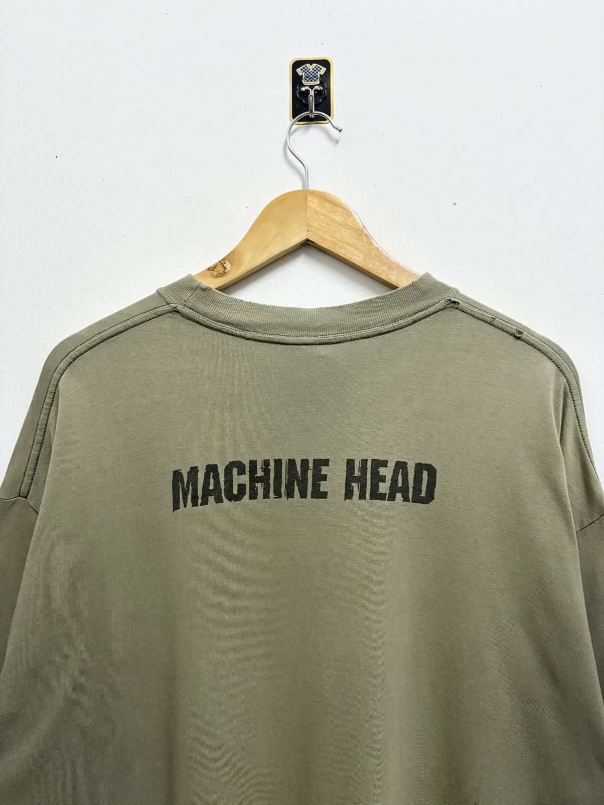 Band Tees × Vintage 2000's Machine Head Heavy Metal Distress T-Shirt Size US XL / EU 56 / 4 - 4 Thumbnail