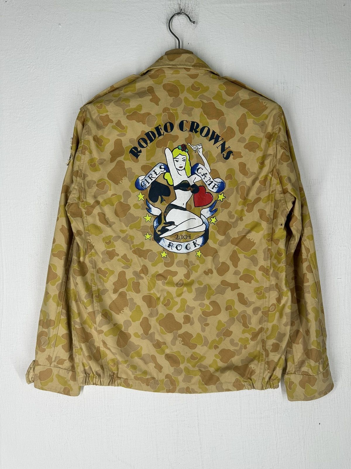 If Six Was Nine × Japanese Brand Vintage Camo Rodeo Crowns Girl Camp Rock 2004 Denim Jacket Size US M / EU 48-50 / 2 - 1 Thumbnail