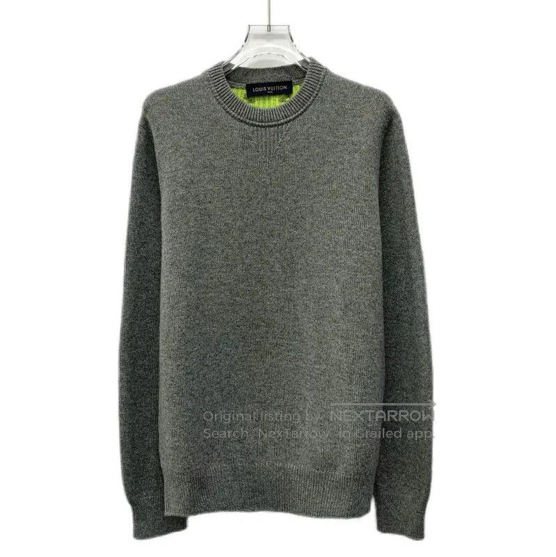 Louis Vuitton Louis Vuitton Gray Cashmere Knit Sweater for Men . Size US S / EU 44-46 / 1 - 1 Thumbnail