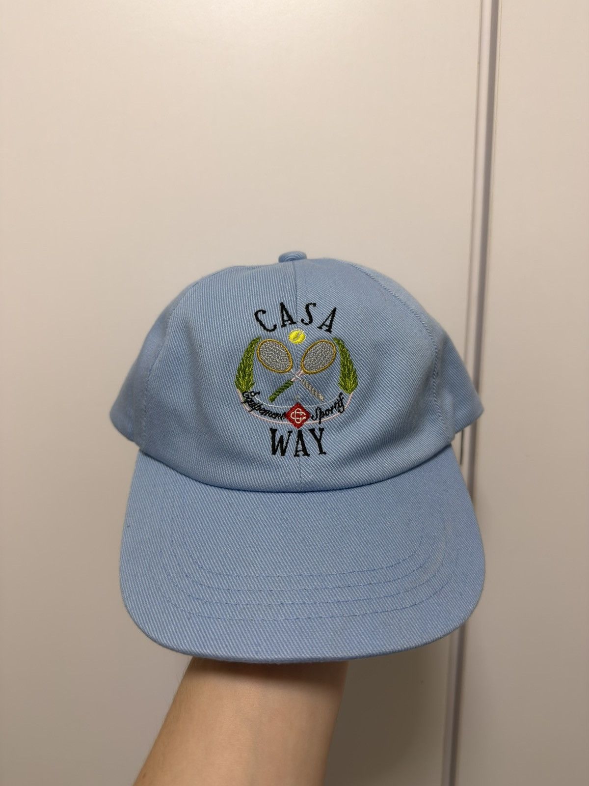 Casablanca Casablanca Casaway Tennis Twill Cap Alaskan Blue Size ONE SIZE - 1 Thumbnail