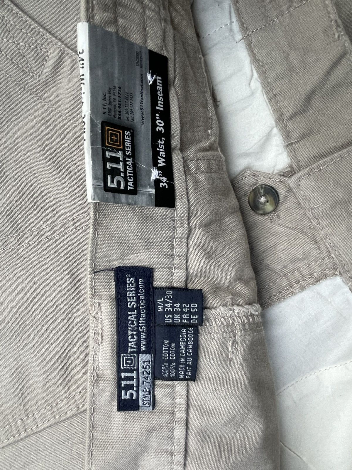 5.11 5.11 Tactical Cargo Pant Size US 35 - 15 Thumbnail