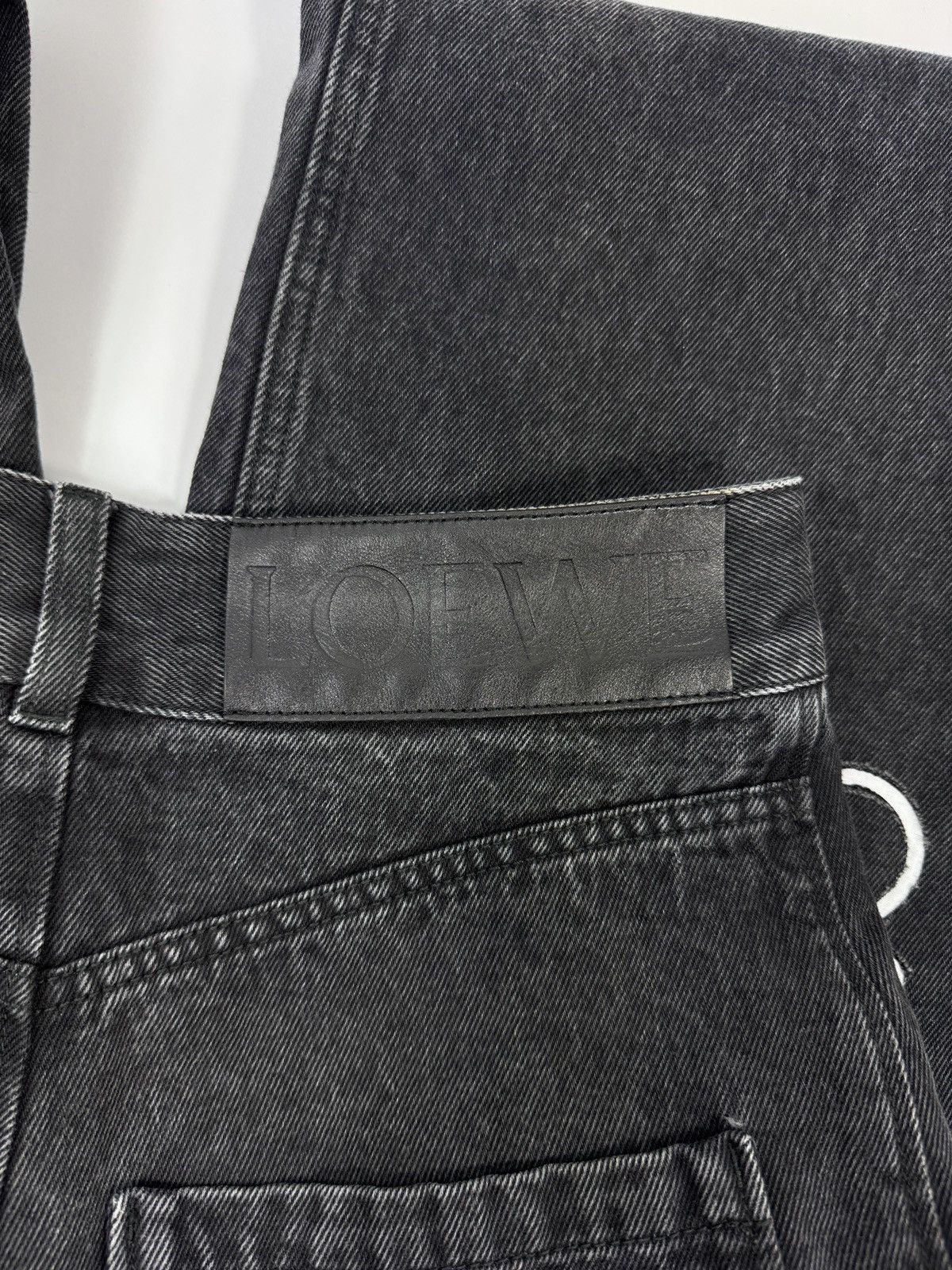 Loewe Loewe Anagram Black Jeans Size 26" / US 2 / IT 38 - 6 Thumbnail