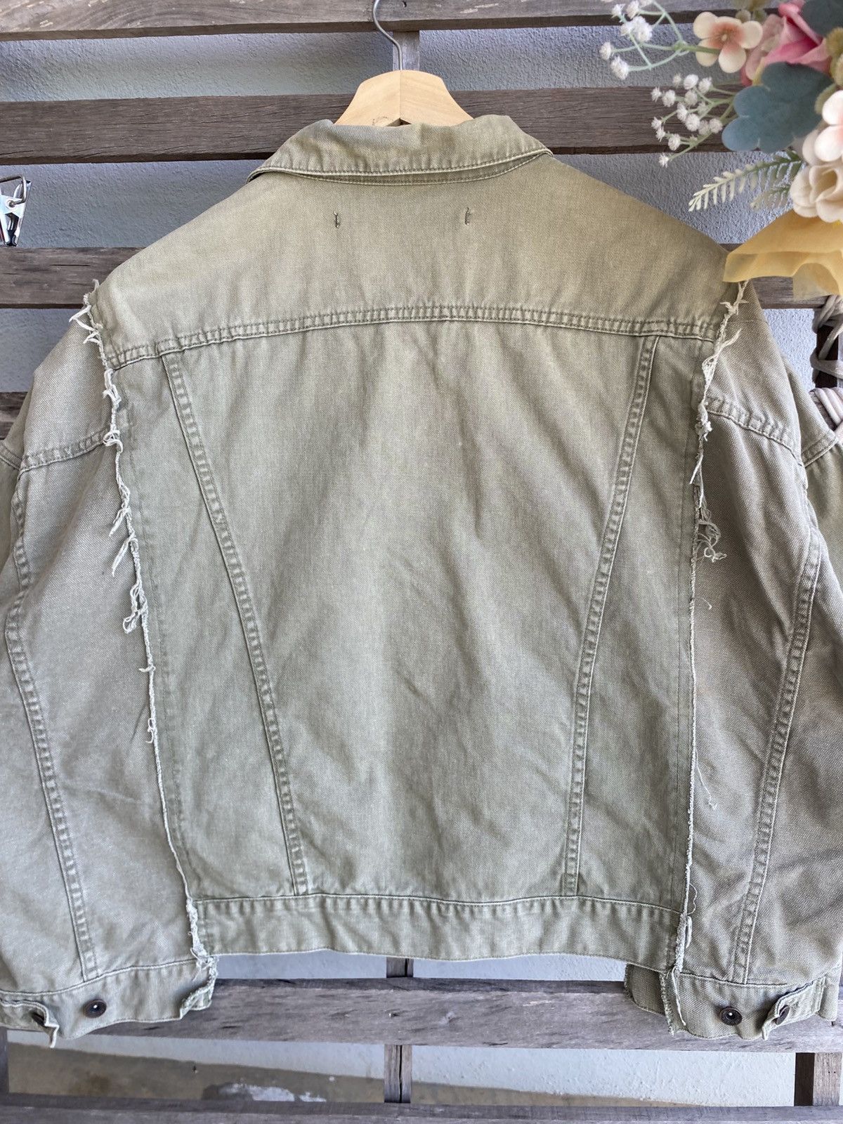 Japanese Brand Niko and…Distressed trucker jacket look like margiela design Size US XL / EU 56 / 4 - 13 Thumbnail