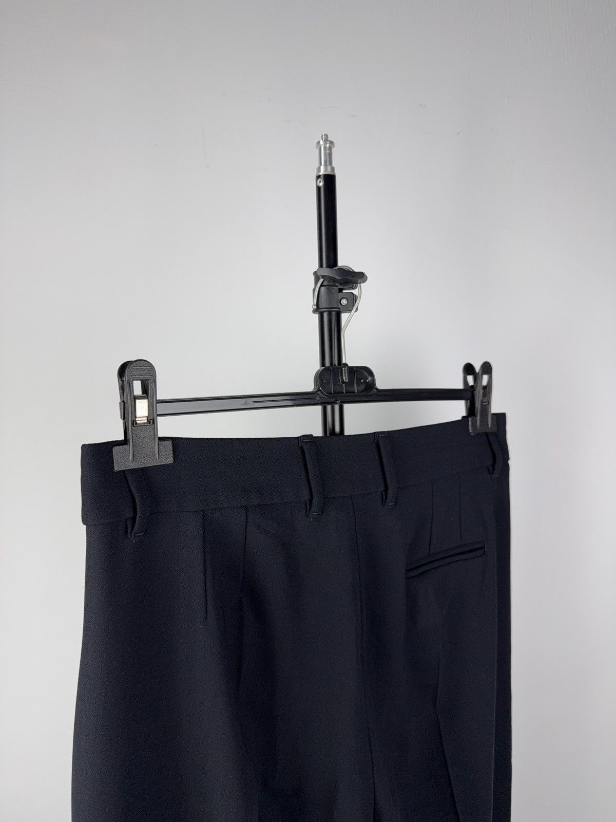 Emporio Armani Designer Luxury Emporio Armani Classic Black Dress Pants Size 28" / US 6 / IT 42 - 6 Thumbnail