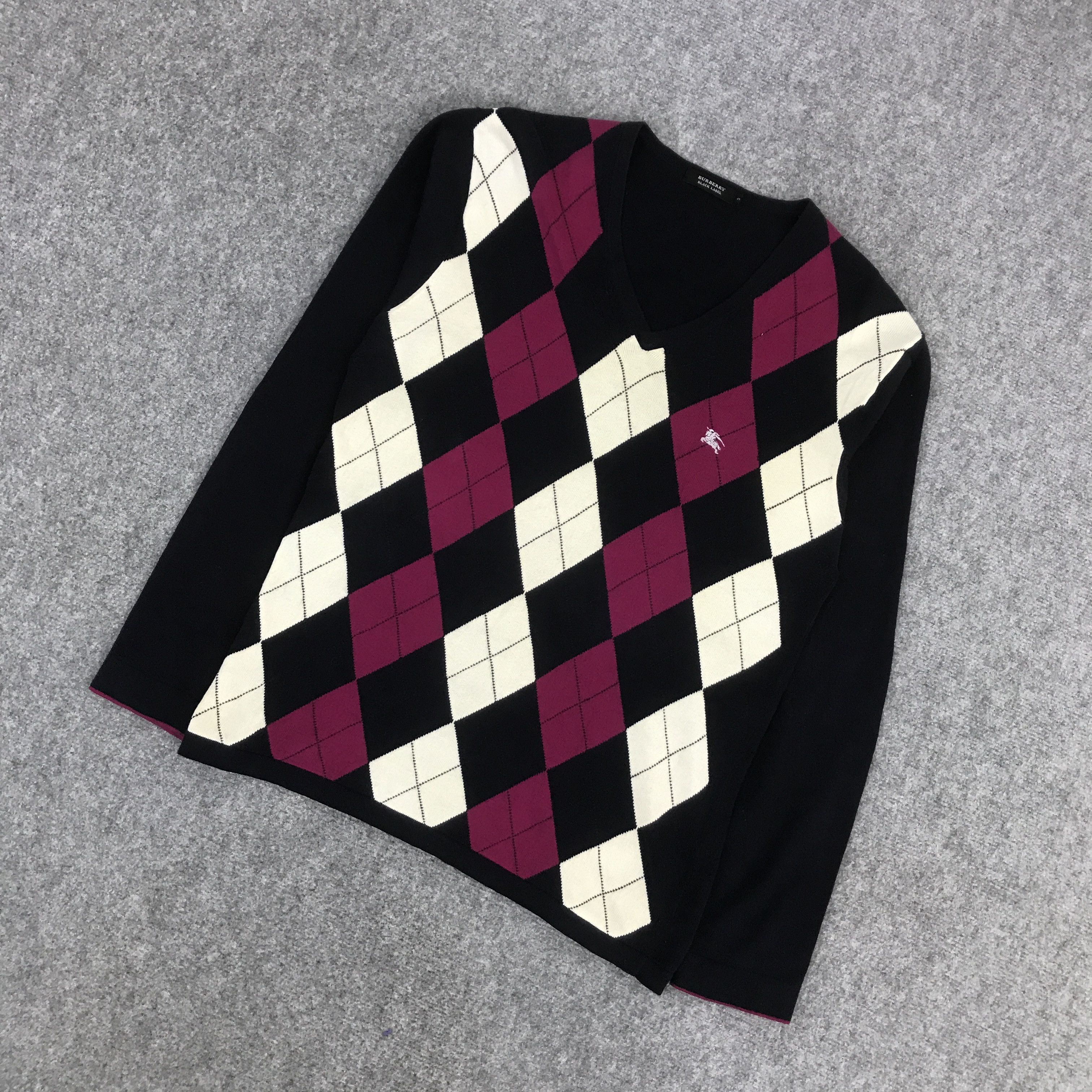 Burberry BURBERRY BLACK LABEL NECK V DESIGN KNITWEAR Size US M / EU 48-50 / 2 - 5 Thumbnail