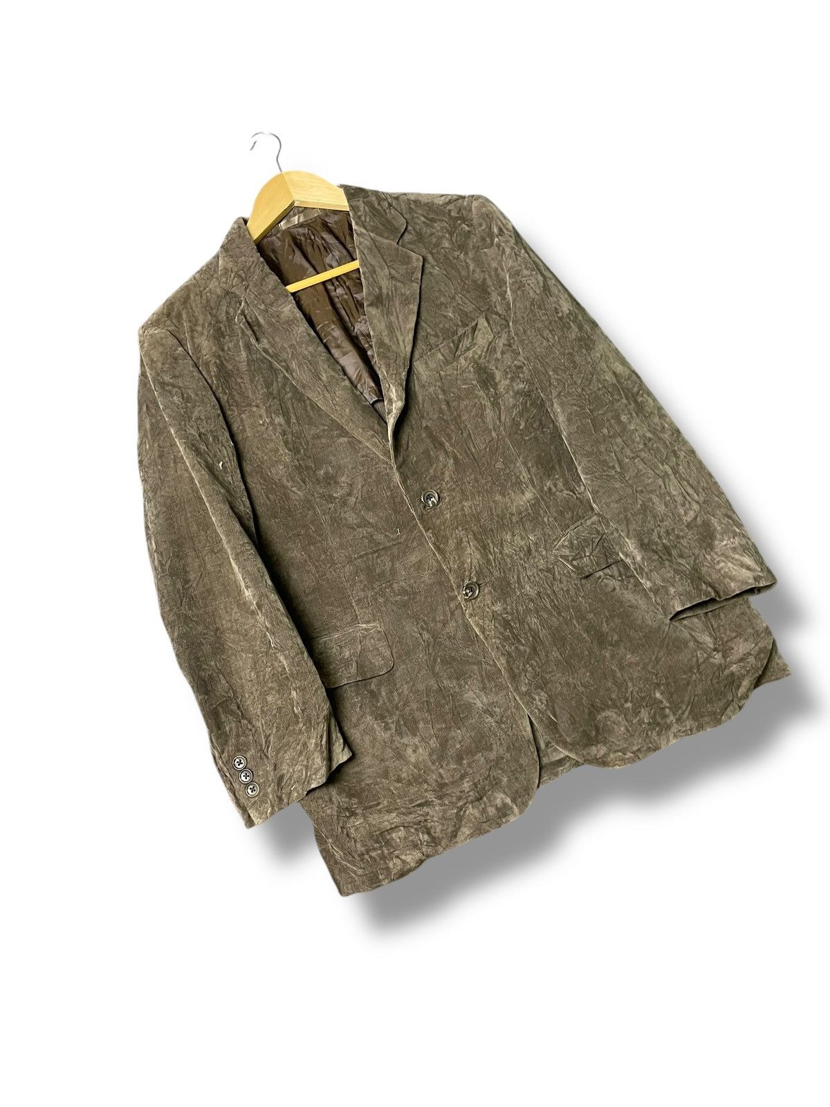 Burberry × Designer × Vintage Vintage Burberry Velvet Corduroy Blazer (67) Size US XS / EU 42 / 0 - 4 Thumbnail