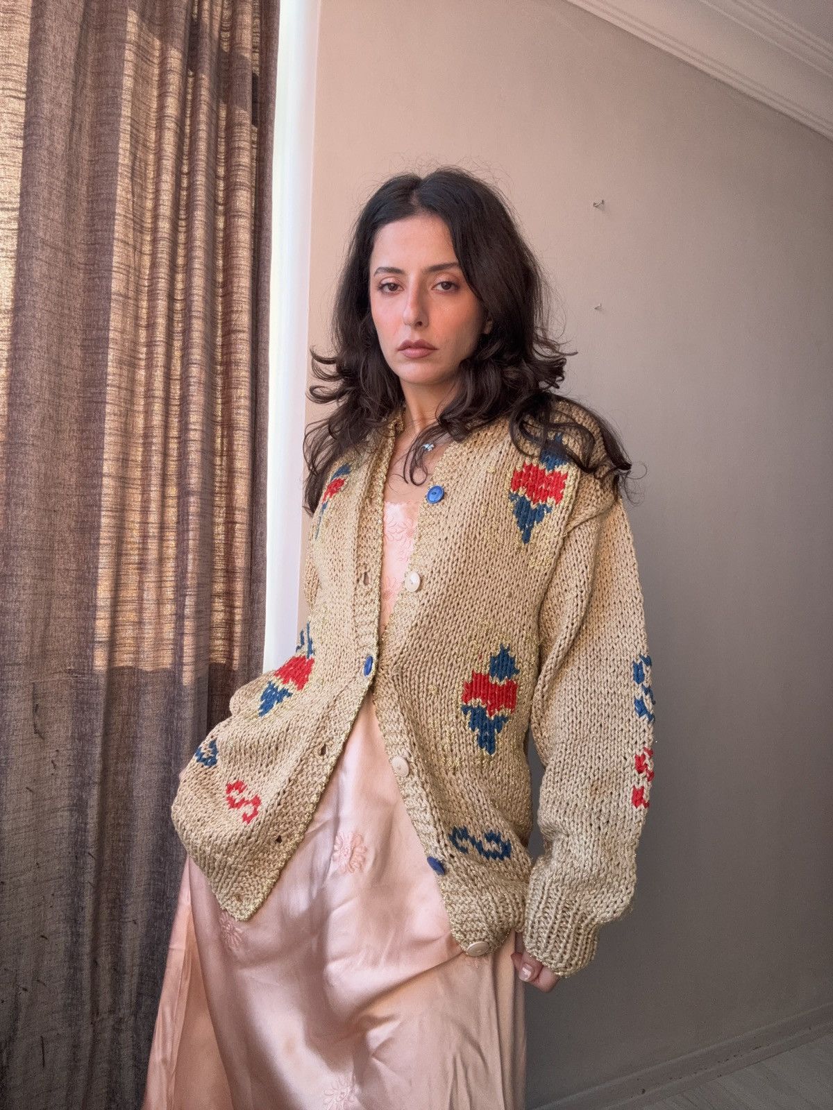 Vintage Parisian cardigan Size L / US 10 / IT 46 - 1 Thumbnail