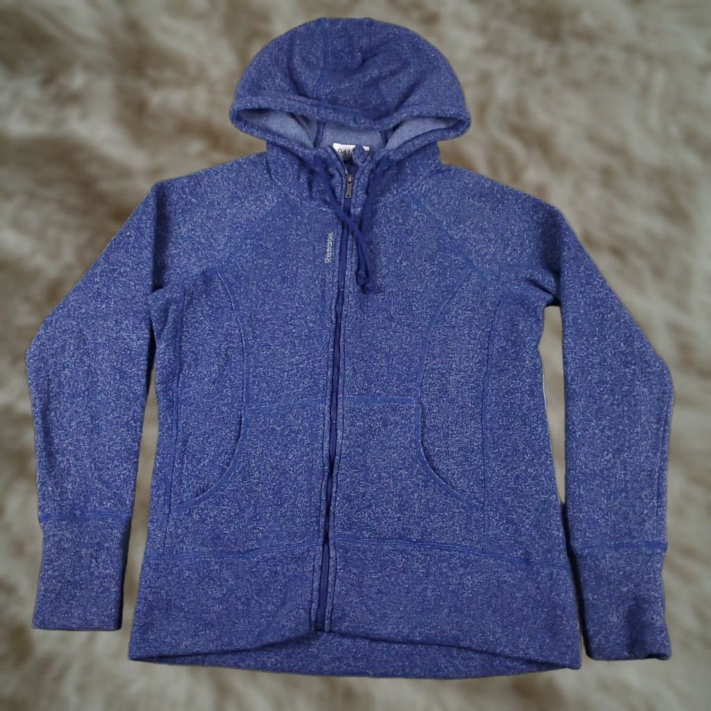 Reebok Reebok Full Zip Hoodie Sweatshirt Womens Medium Blue Size M / US 6-8 / IT 42-44 - 1 Thumbnail