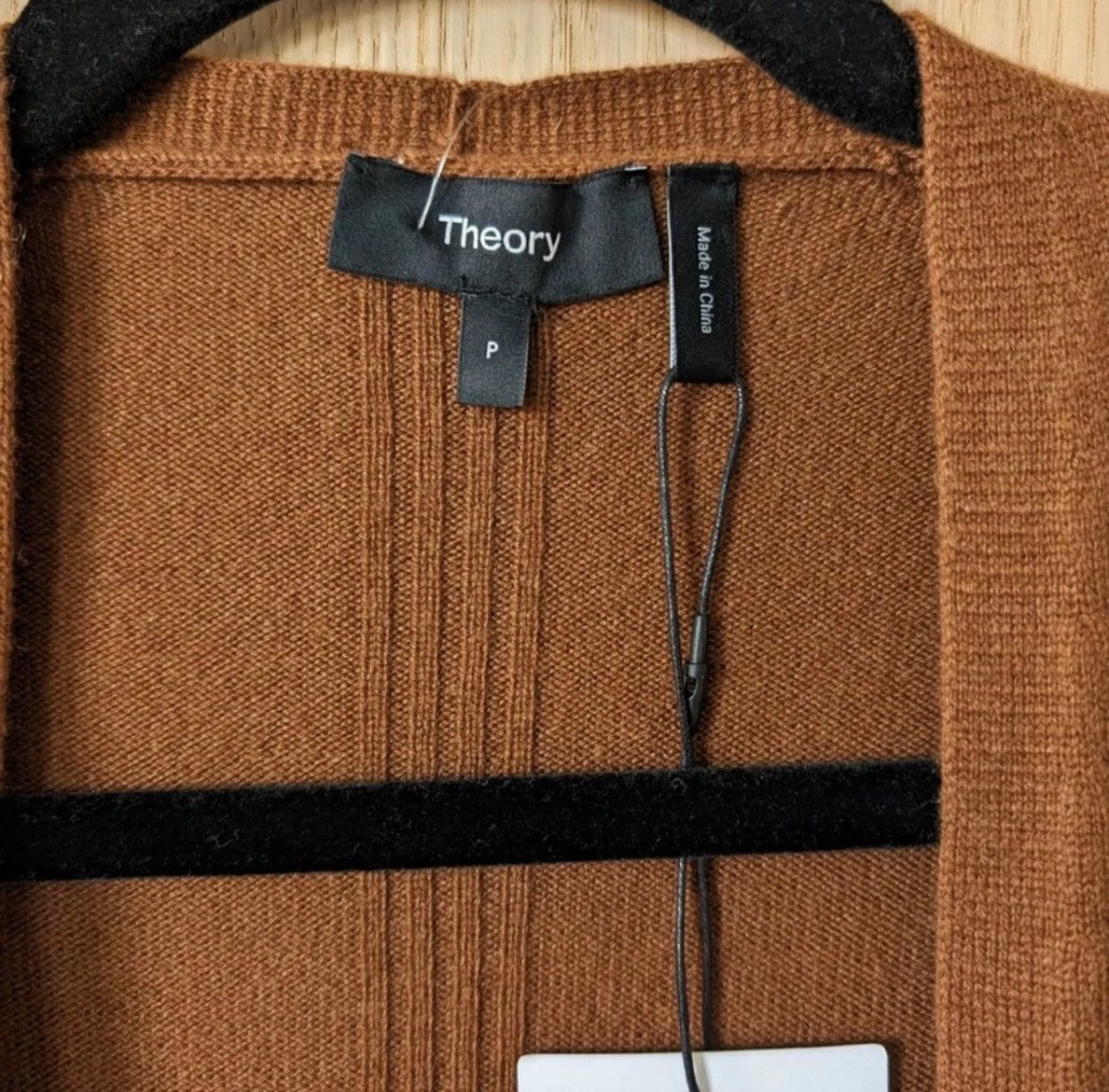 Theory THEORY Cashmere Long Open Fronted Brown Cardigan Sweater Size XS / US 0-2 / IT 36-38 - 7 Thumbnail
