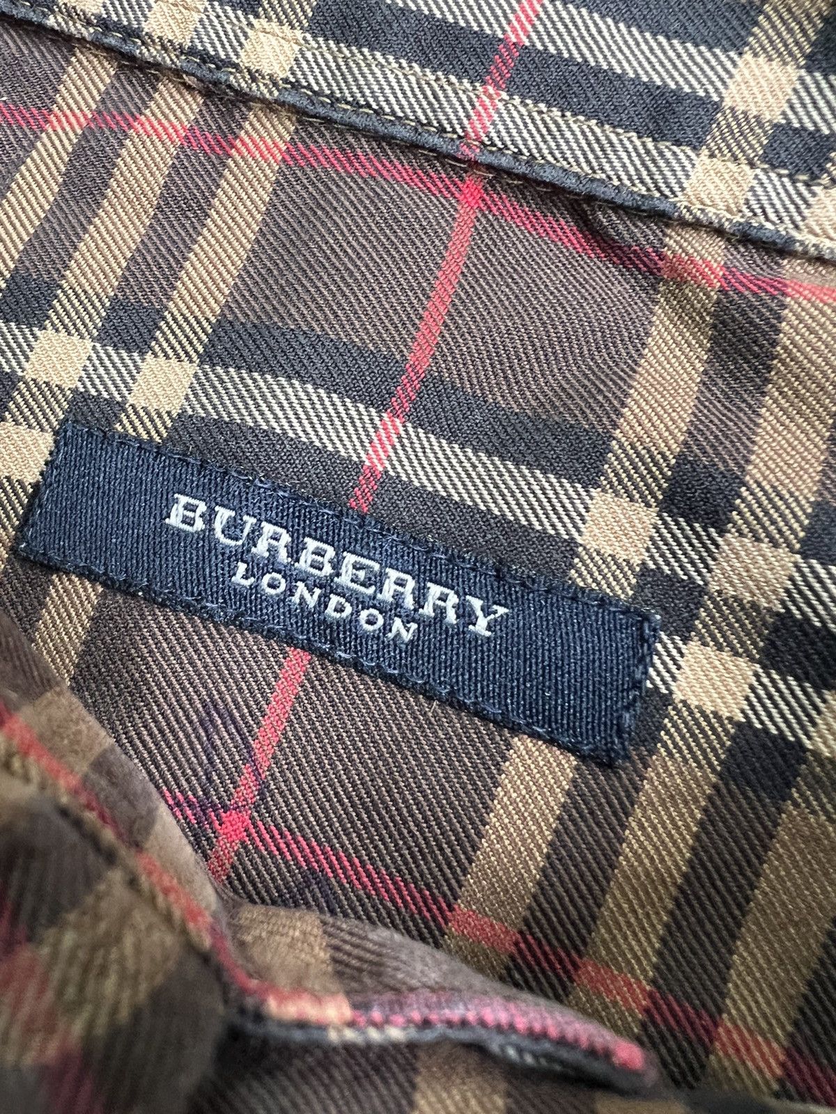 Burberry × Vintage Vintage 90s Burberry London Nova Check Plaid Shirt RARE y2k Size US XL / EU 56 / 4 - 5 Thumbnail