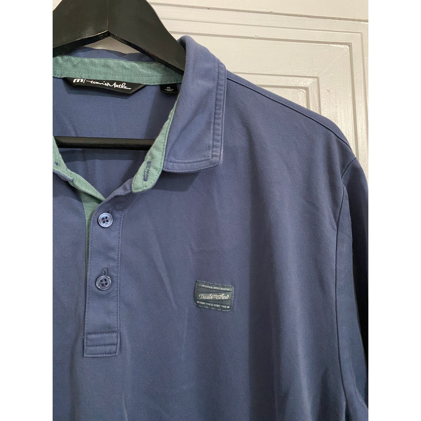 TravisMathew TravisMathew Blue Polo Shirt Men's Size XL Size US XL / EU 56 / 4 - 2 Thumbnail