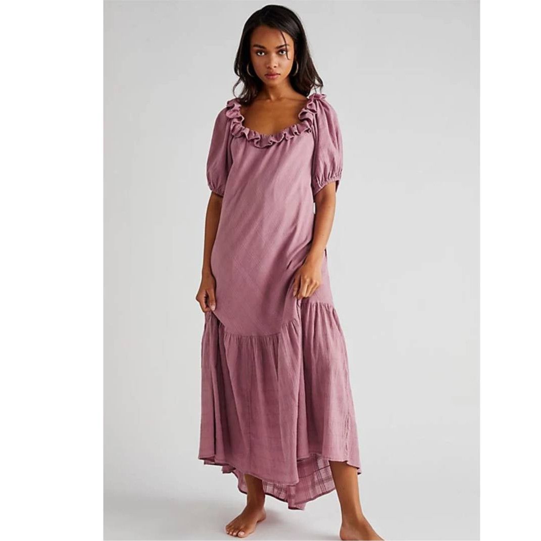 NWT Free people pink deals purple Mirage maxi dress