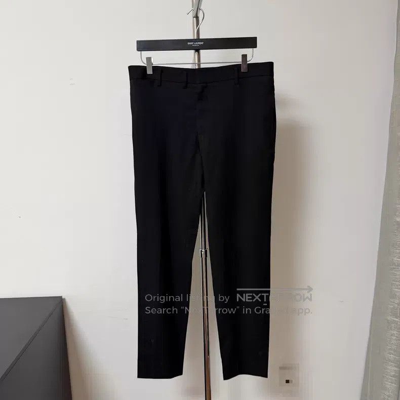 Saint Laurent Paris Saint Laurent Paris Black Pure Wool Trousers i Size US 36 / EU 52 - 1 Thumbnail