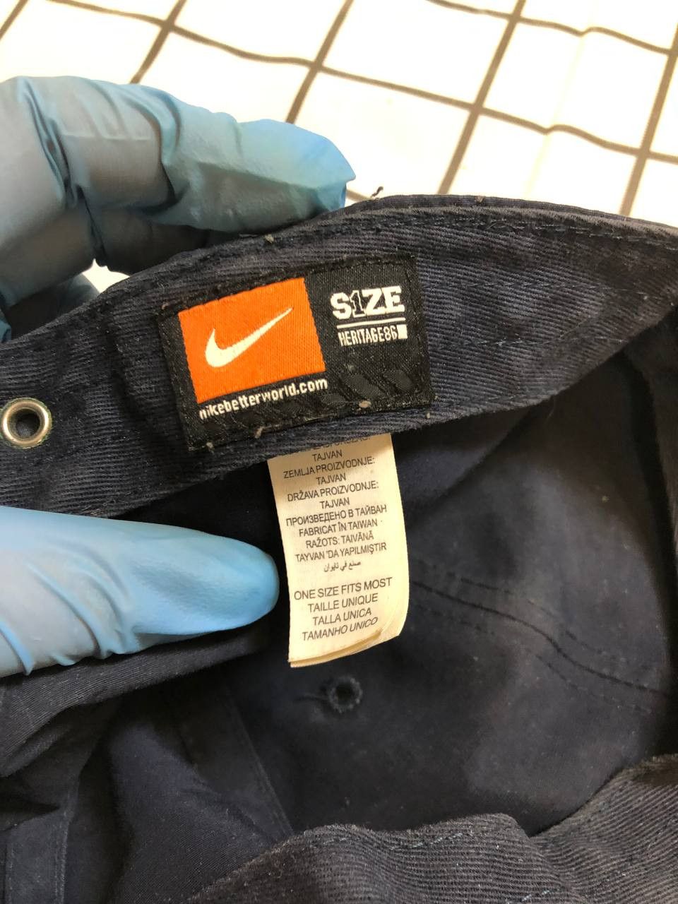 Nike Vintage Nike Sportswear Hat Cap Navy Blue Swoosh Logo Y2k Size ONE SIZE - 5 Thumbnail