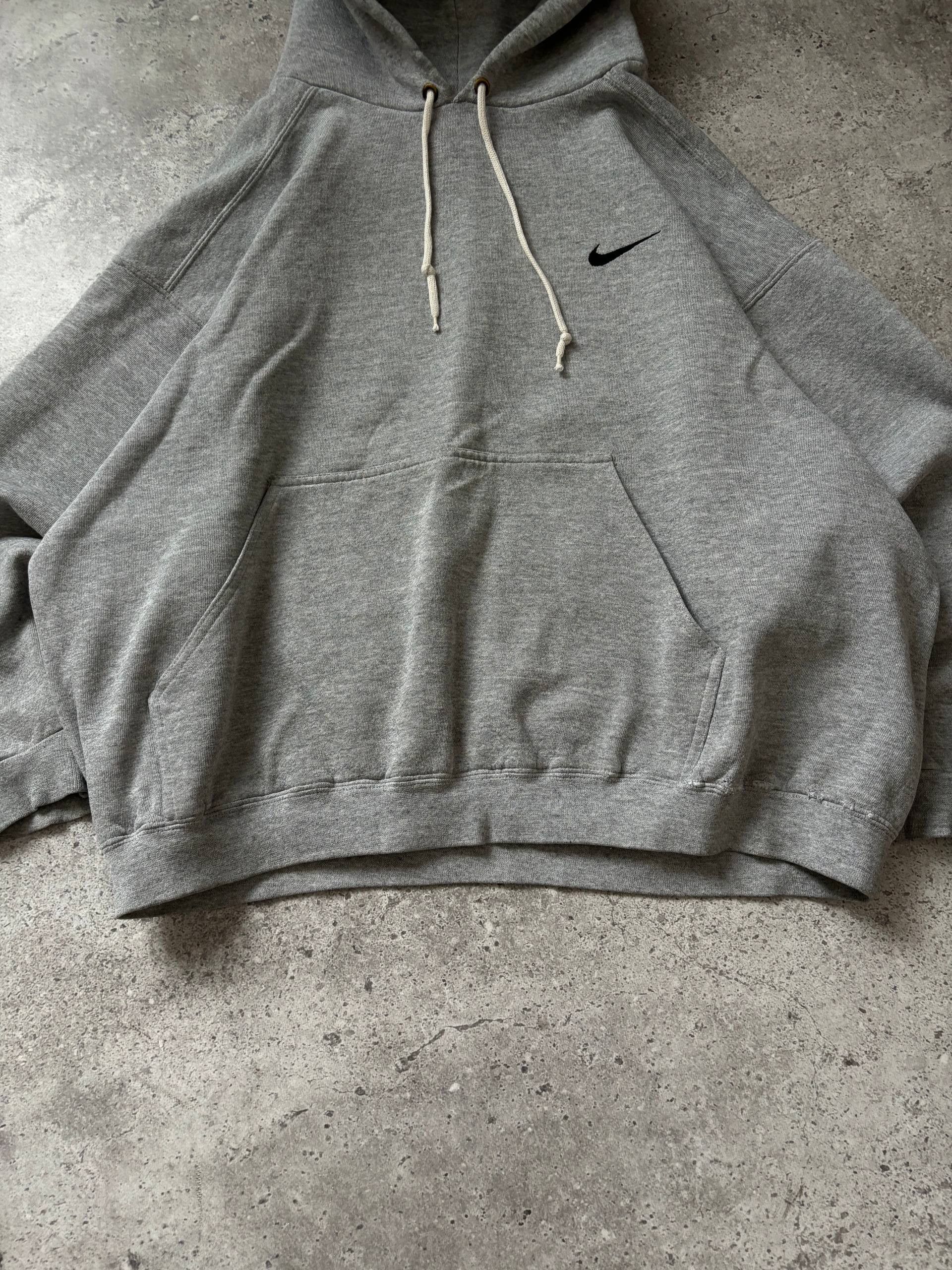 Nike True 90's Nike Vintage Distressed Boxy Fit Hoodie Mini Logo Size US XL / EU 56 / 4 - 5 Thumbnail