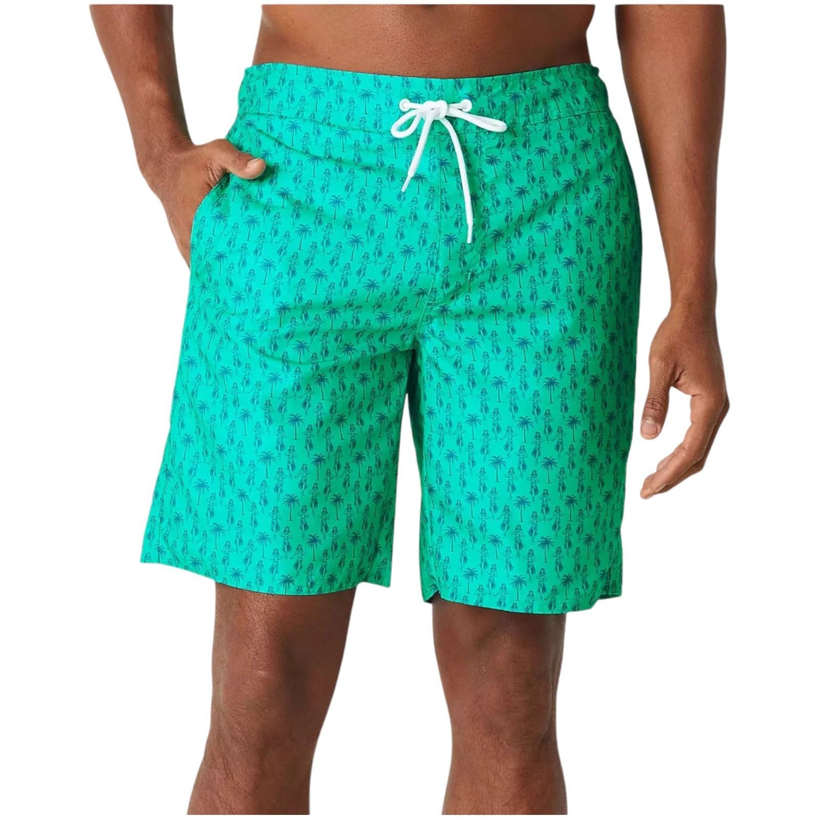 Other St. John's Bay - Men's Board Shorts - 9" Inseam - Green Hula Size ONE SIZE - 2 Thumbnail