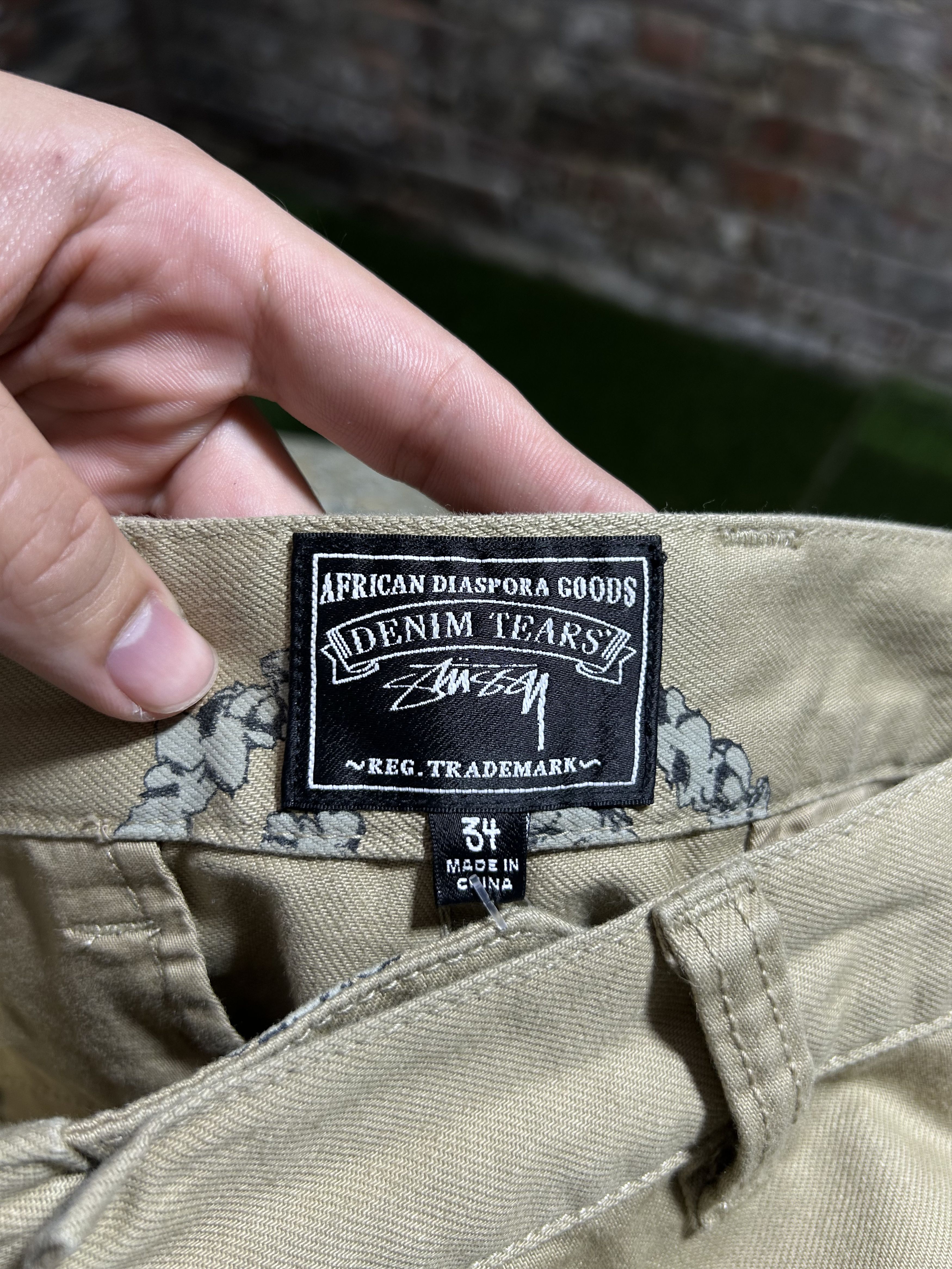 DENIM TEARS × Stussy Stussy x DENIM TEARS Khaki Chinos Size US 34 / EU 50 - 3 Thumbnail
