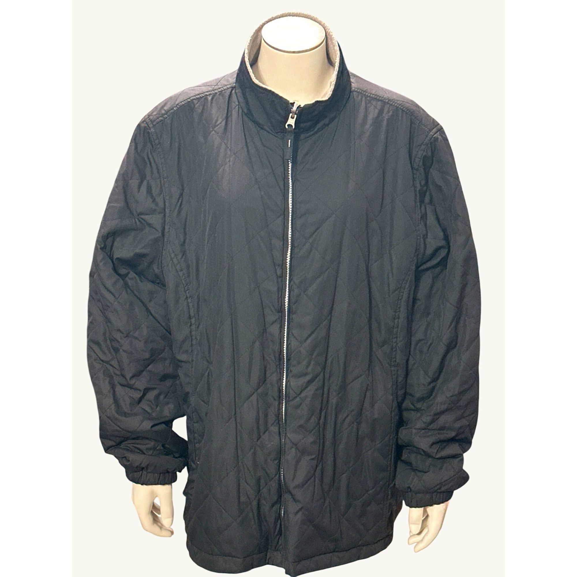 Other Reversible Quilted & Faux Suede Jacket With Zipper & Elastic Size US L / EU 52-54 / 3 - 5 Thumbnail