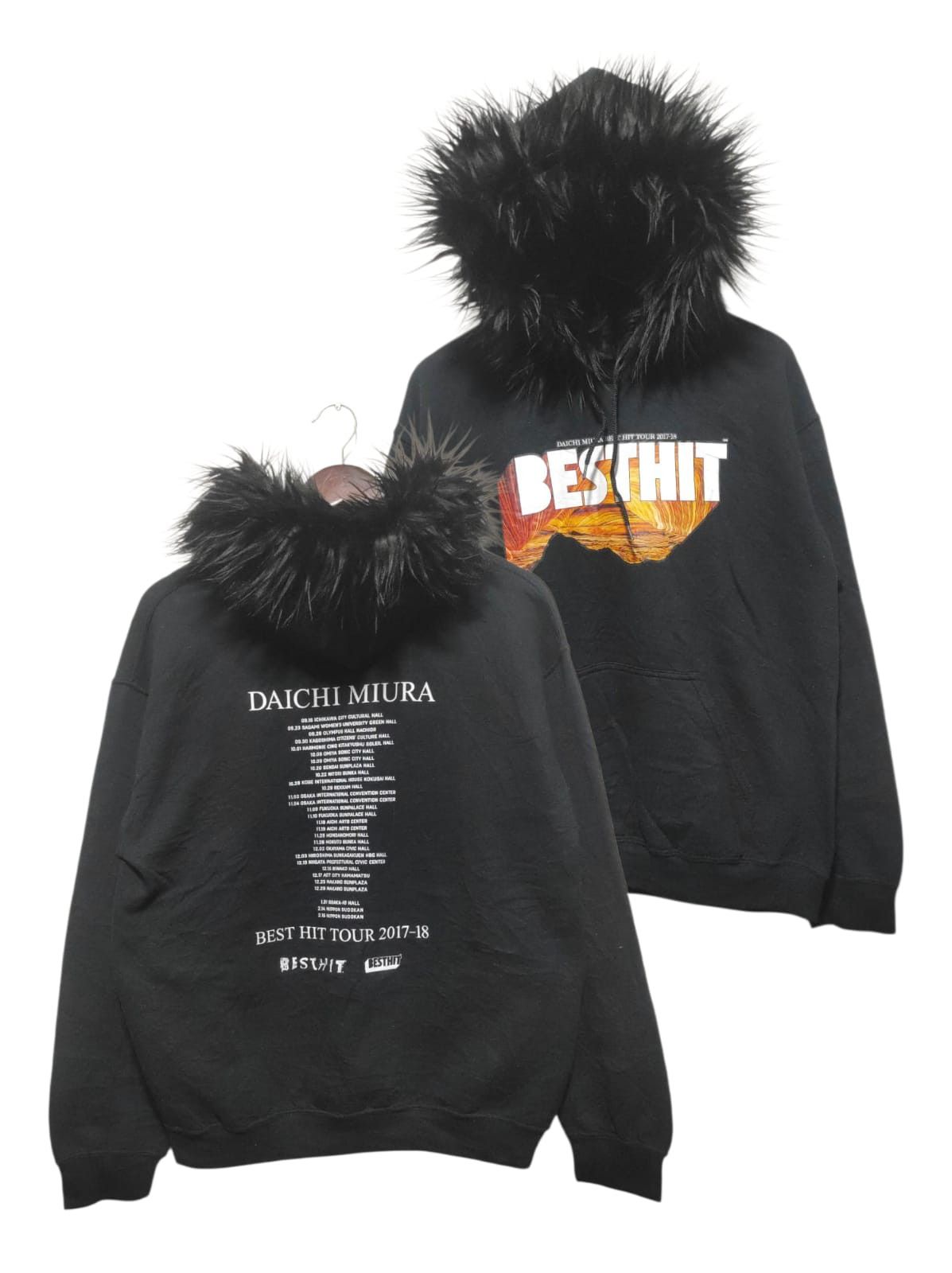 Band Tees Daichi Miura tour 2017-18 Fur hoodie ifsix LGB style Size US M / EU 48-50 / 2 - 2 Thumbnail