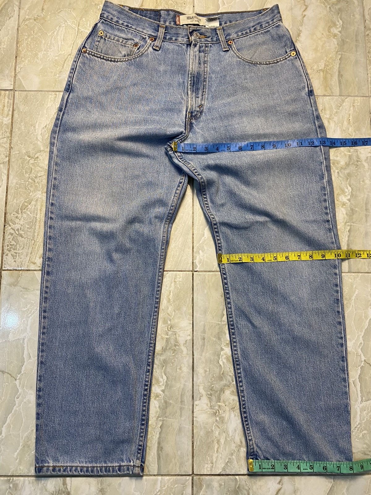 Levi's Vintage Levi’s 550 Relaxed Fit Blue Denim Pants single r Size US 34 / EU 50 - 5 Thumbnail
