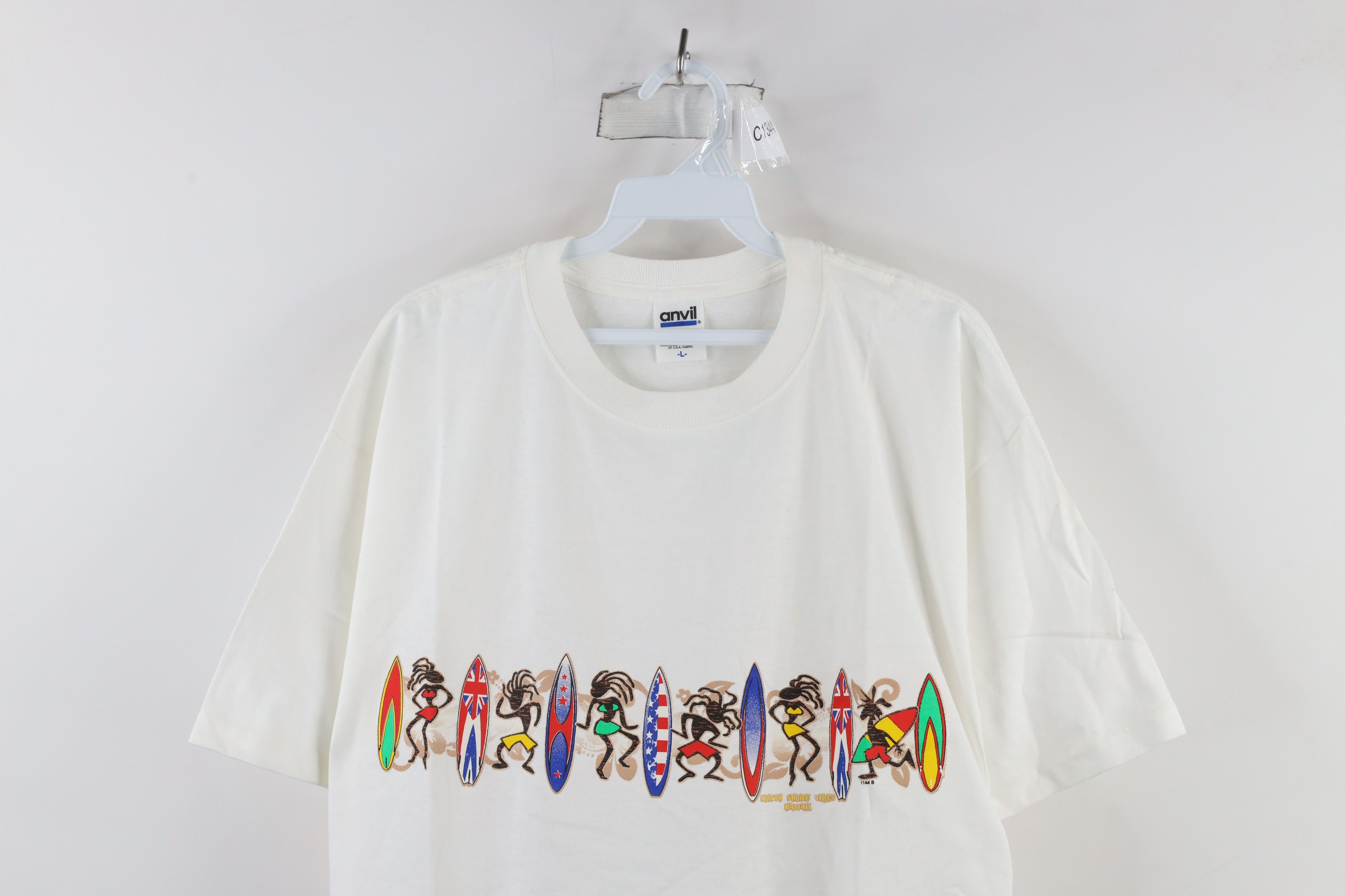 Vintage Vintage 90s Streetwear Vibes Hawaii Surfing T-Shirt White Size US L / EU 52-54 / 3 - 2 Thumbnail