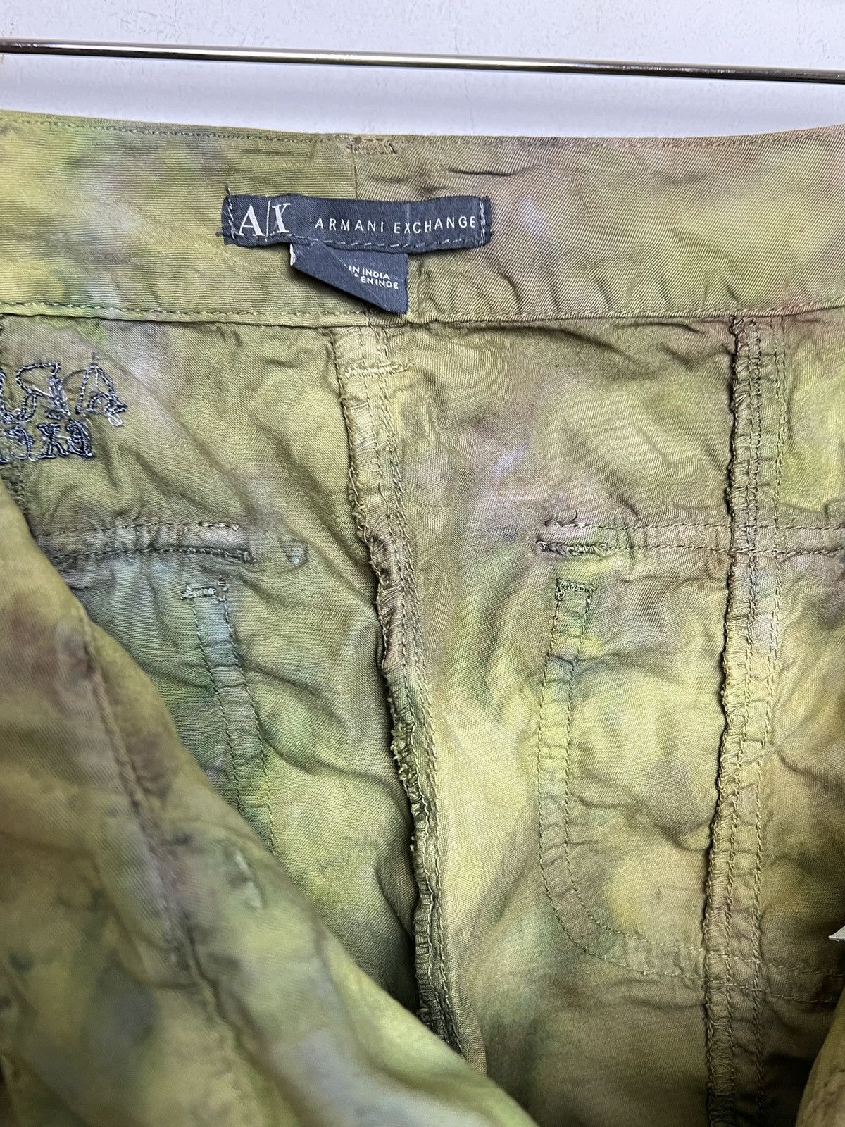 Giorgio Armani armani tie dye cargo camo multipocket army pants Size US 28 / EU 44 - 13 Thumbnail