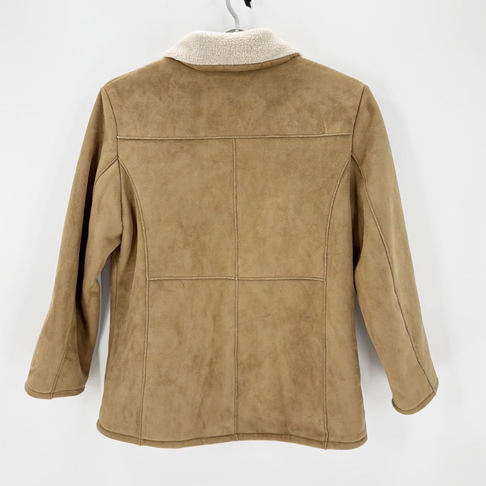 Shaver Lake Shaver Lake Faux Suede Sherpa Lined Jacket size xl Tan Size XL / US 12-14 / IT 48-50 - 2 Thumbnail