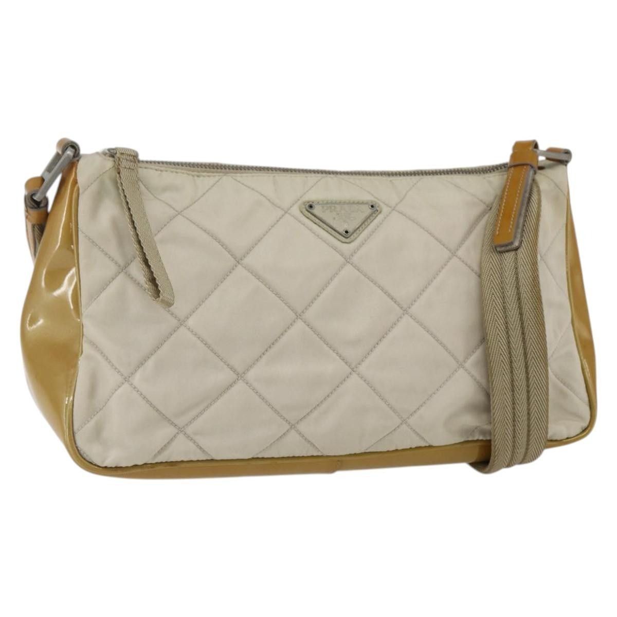 Prada PRADA Shoulder Bag Nylon Yellow Silver Auth 169507 - Jerrill Size ONE SIZE - 1 Thumbnail