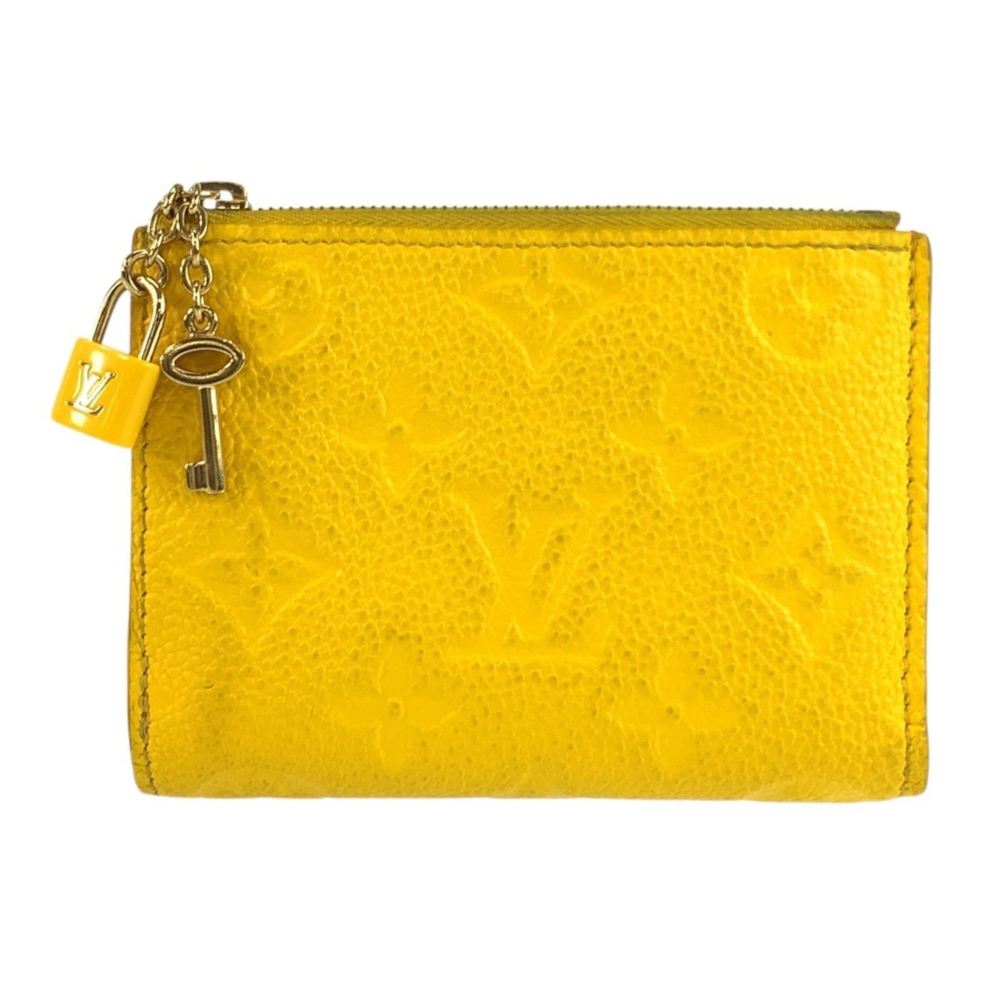 Louis Vuitton Louis Vuitton Monogram Empreinte Portefeuille Lisa Yellow Gold Hardware Leather M13579 Folding Wallet Compact Women's Size ONE SIZE - 1 Thumbnail