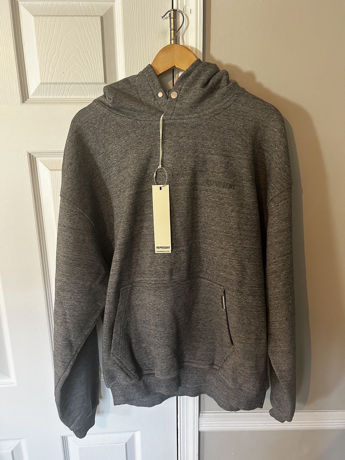 image of Represent Clo Represent Blank Hoodie Grey New, Men's (Size 2XL)