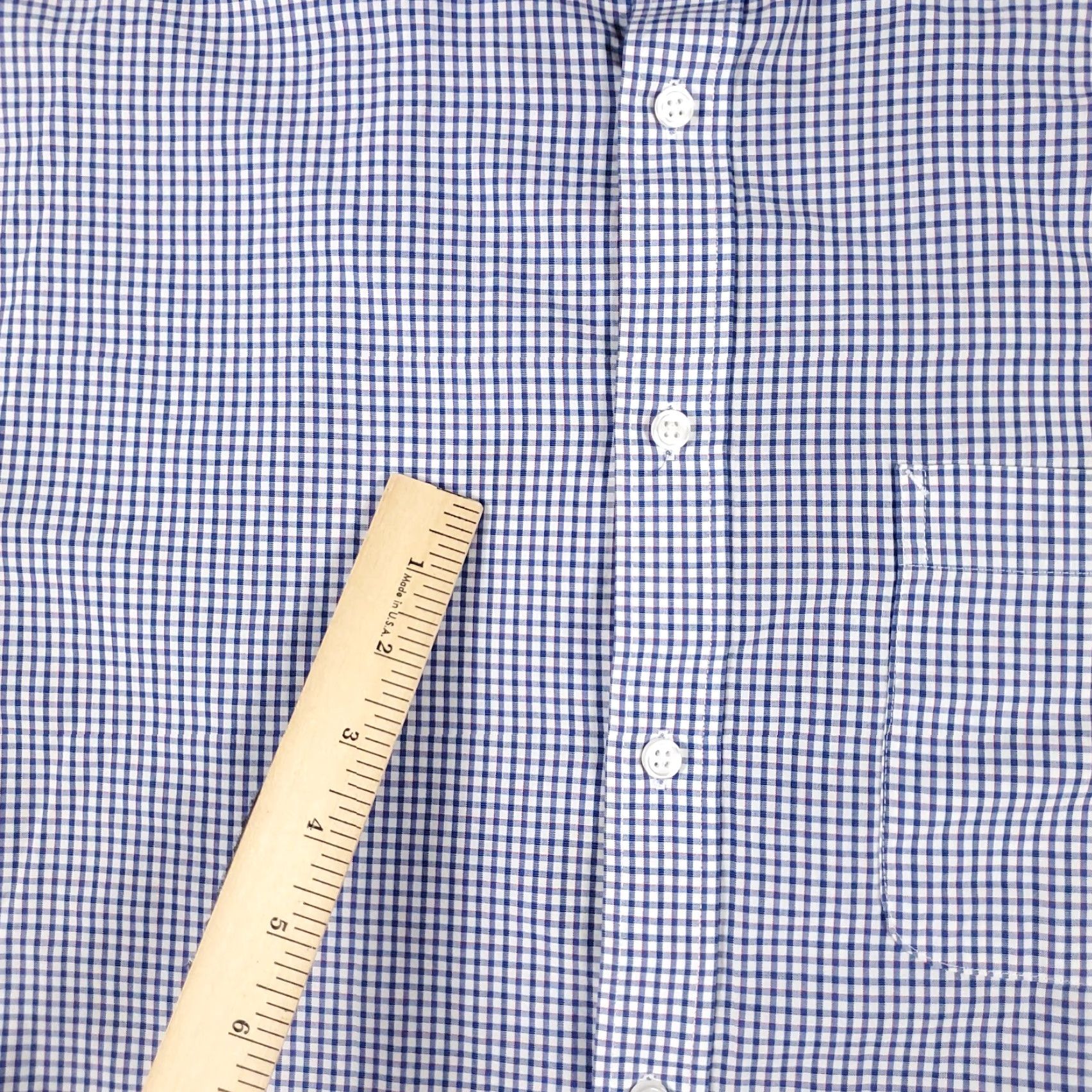 Tommy Hilfiger VINTAGE Tommy Hilfiger Shirt Mens Large Blue Check Casual Button Up Long Sleeve Size US L / EU 52-54 / 3 - 5 Thumbnail
