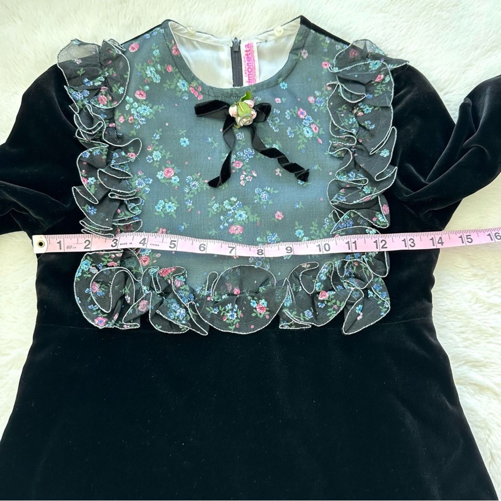 Other Simonetta velvet dress size XS Size XS / US 0-2 / IT 36-38 - 6 Thumbnail