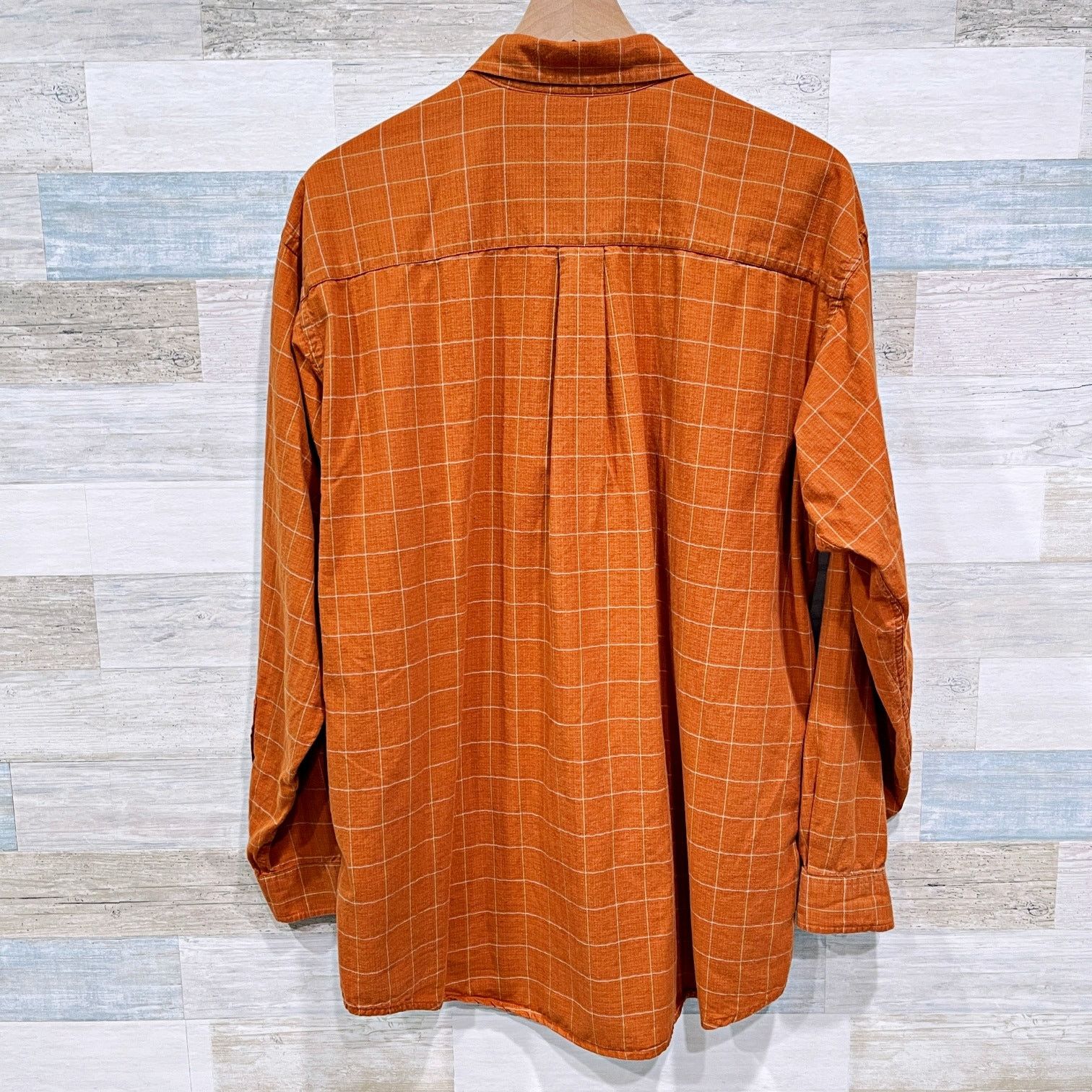 Patagonia Patagonia Organic Cotton Flannel Shirt Orange Plaid Mens L Size US L / EU 52-54 / 3 - 4 Thumbnail