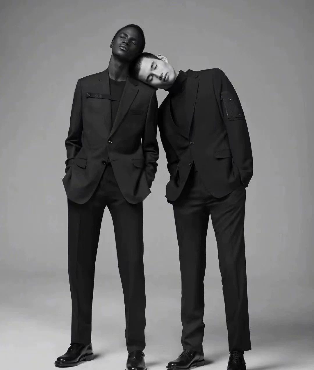 Dior Dior Men's Black Strap Logo Wool Blazer 52 (Poster) Size 52R - 7 Thumbnail