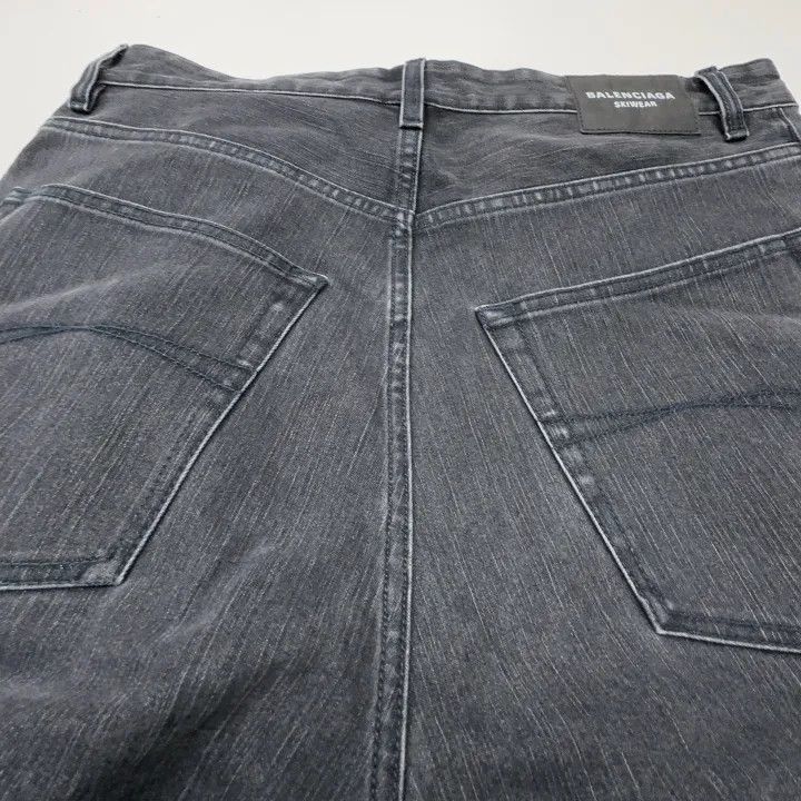 Balenciaga Balenciaga Black Mid-Rise Straight Leg Jeans 0079-2507 Size US 31 - 5 Thumbnail