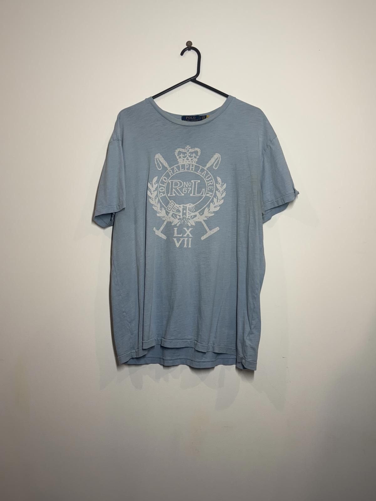 Polo Ralph Lauren Polo Ralph Lauren - Light Blue Insignia T-Shirt - XL Size US XL / EU 56 / 4 - 1 Thumbnail