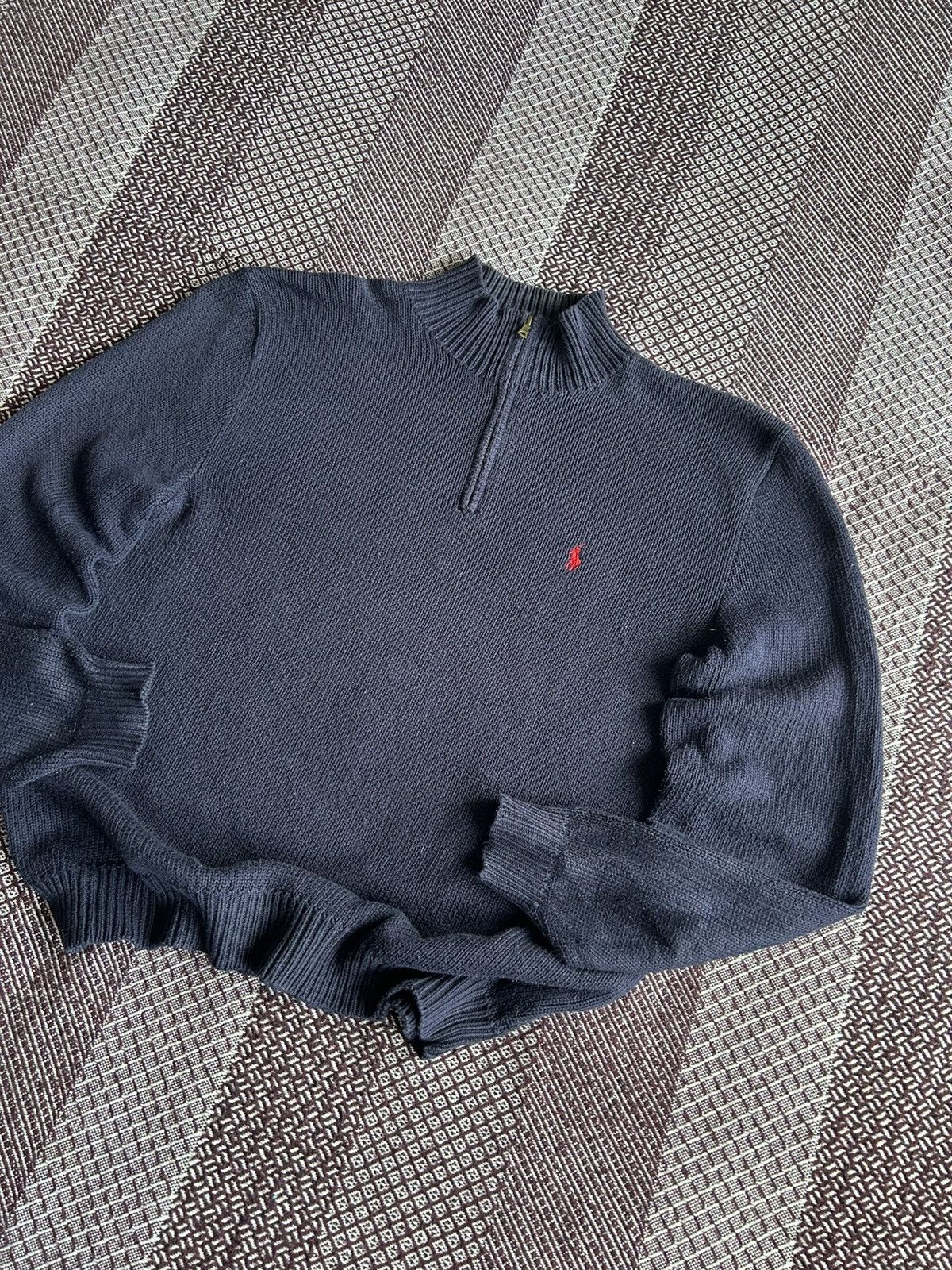 Polo Ralph Lauren × Vintage Vintage Polo Ralph Lauren Old Money Style Sweater 1/3 Zip Size US M / EU 48-50 / 2 - 4 Thumbnail