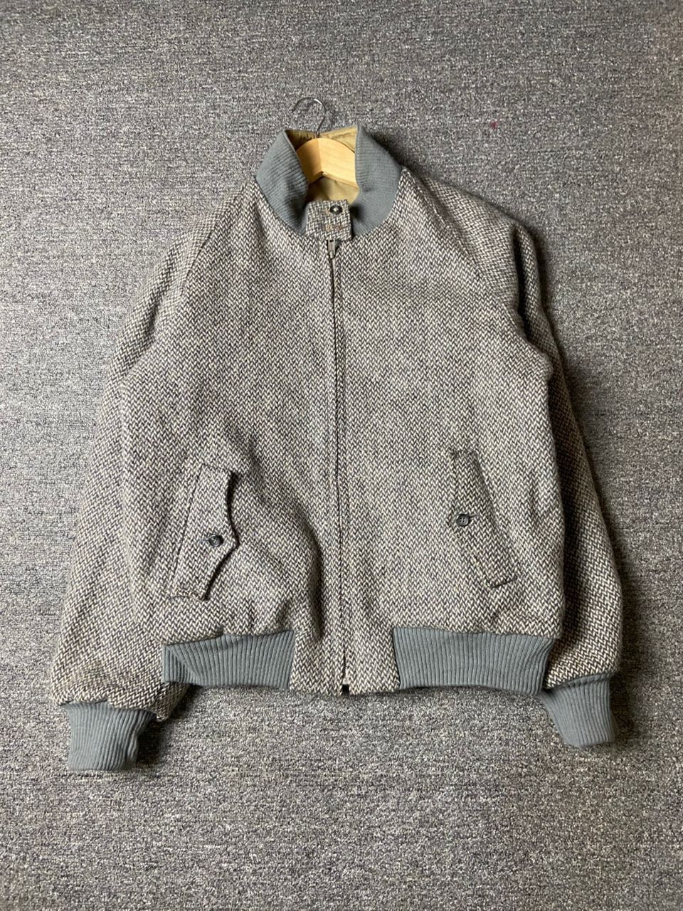 Authentic Imports Tweed Zip Up Jacket (176)