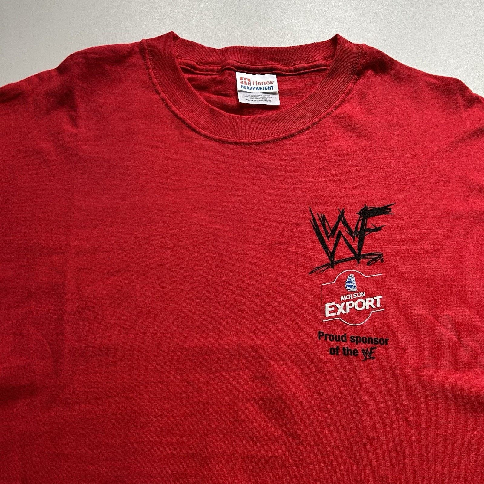 Hanes Vintage WWF Logo T-Shirt XL Hanes 90s Wrestling Promo Rare Size US XL / EU 56 / 4 - 2 Thumbnail