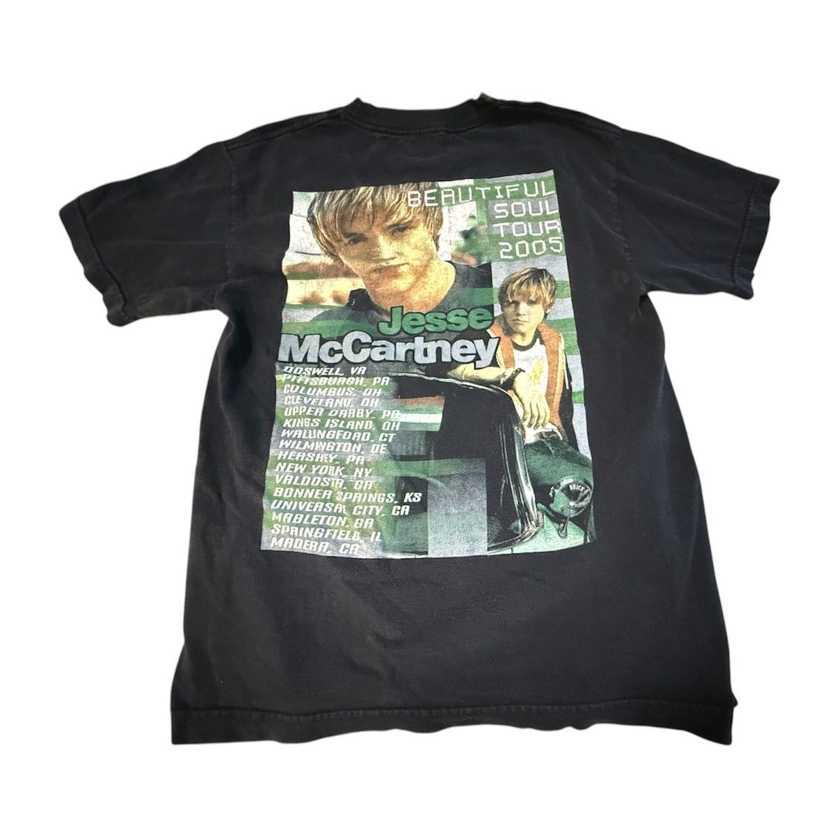 Vintage Vintage 00s Jesse McCartney Beautiful Soul Tour T-Shirt Size US M / EU 48-50 / 2 - 2 Thumbnail