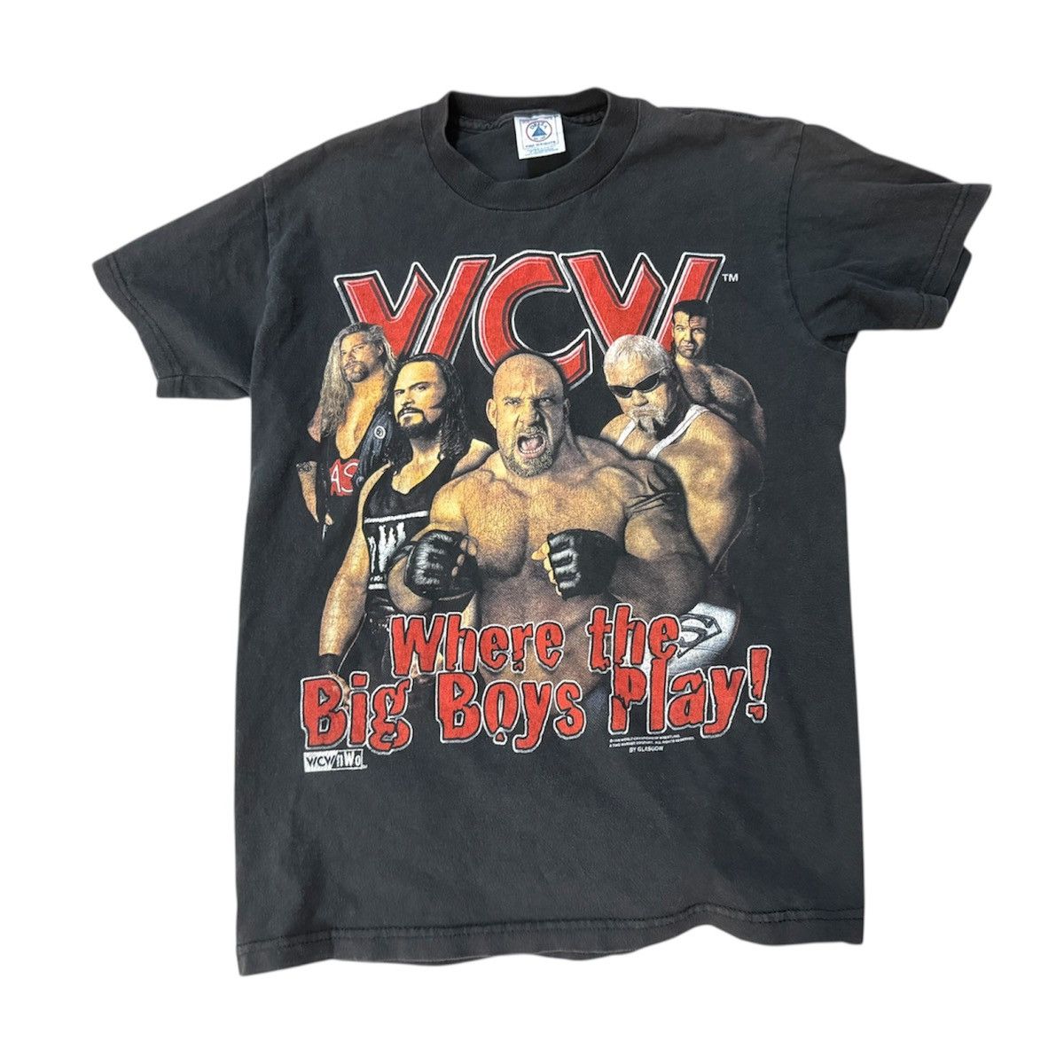 Vintage Vintage 90s WCW NWO Wrestling T-Shirt Kids Youth 14-16 Size US S / EU 44-46 / 1 - 1 Thumbnail