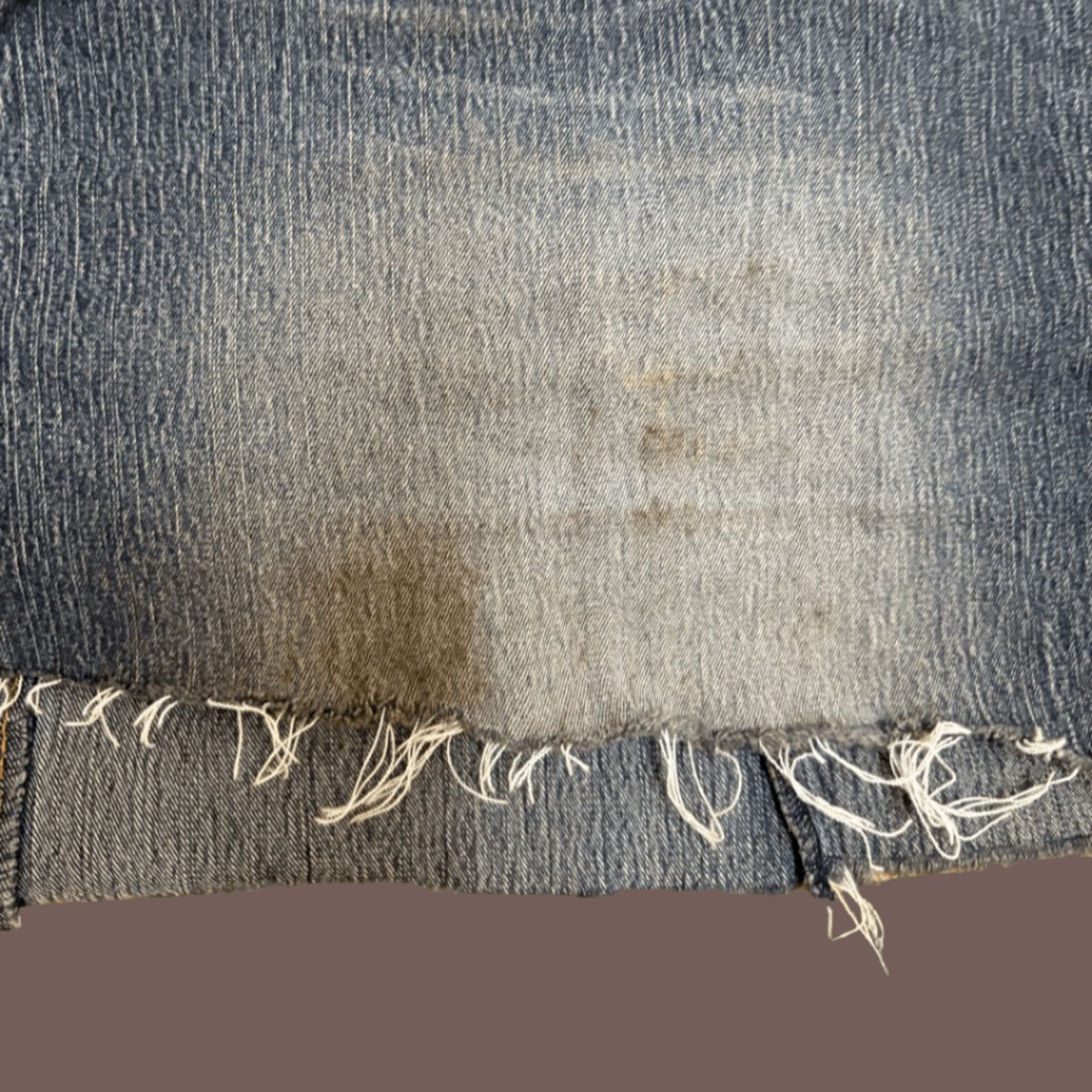 Route 66 VTG Mini Skirt | Route 66 Distressed Denim | Y2K Mall Punk Size 38" / US 16 / IT 52 - 2 Thumbnail
