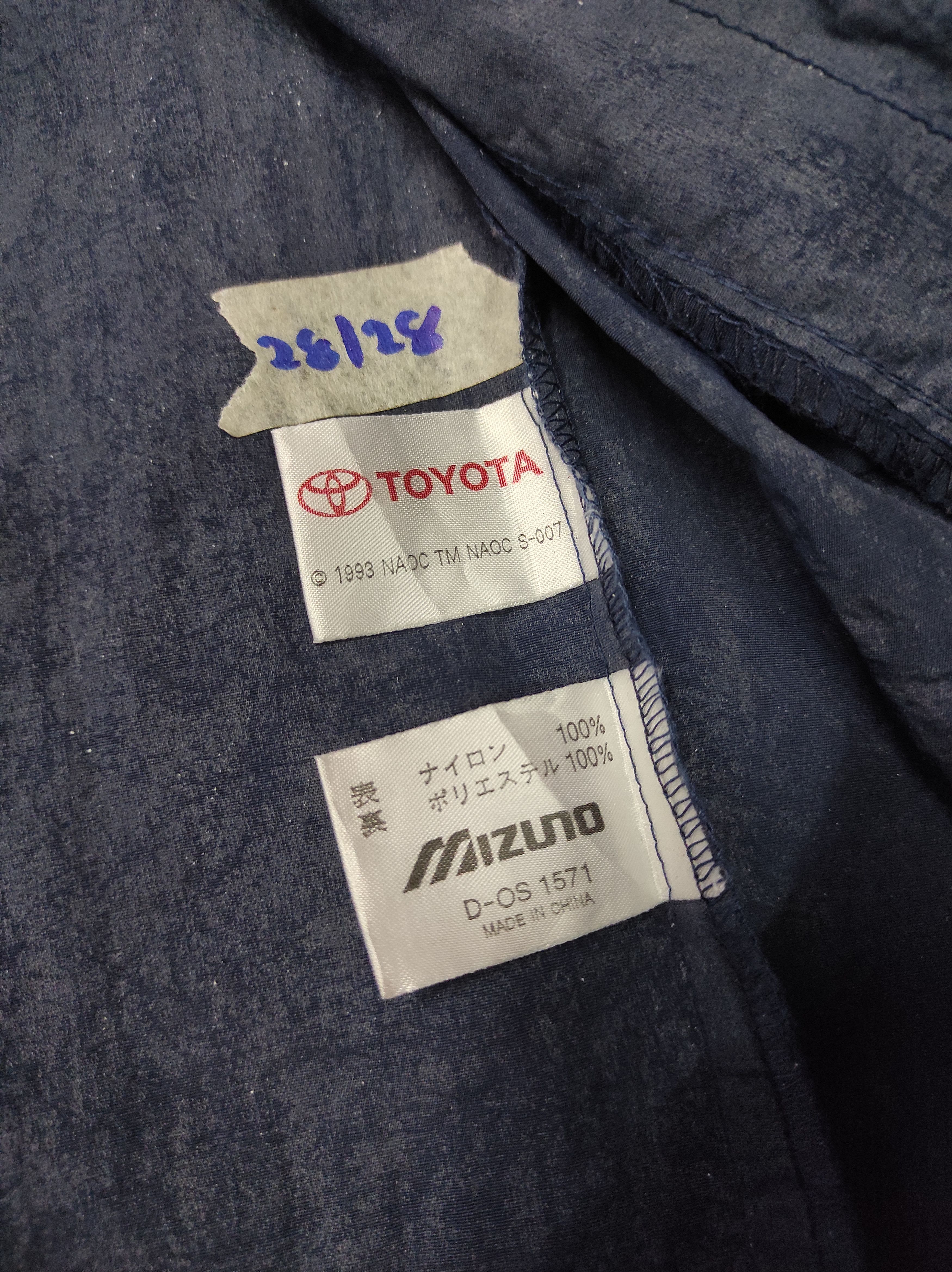 Japanese Brand × Mizuno × Vintage MIZUNO X TOYOTA OLYMPIC NAGANO 1993 MULTICOLOUR JACKET FADED Size US XL / EU 56 / 4 - 10 Thumbnail