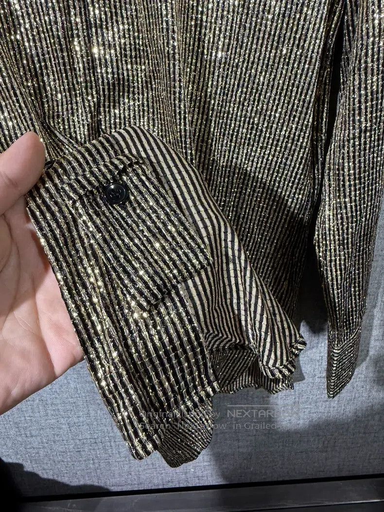 Saint Laurent Paris Saint Laurent Paris size 36 Gold Shirt Size S / US 4 / IT 40 - 4 Thumbnail