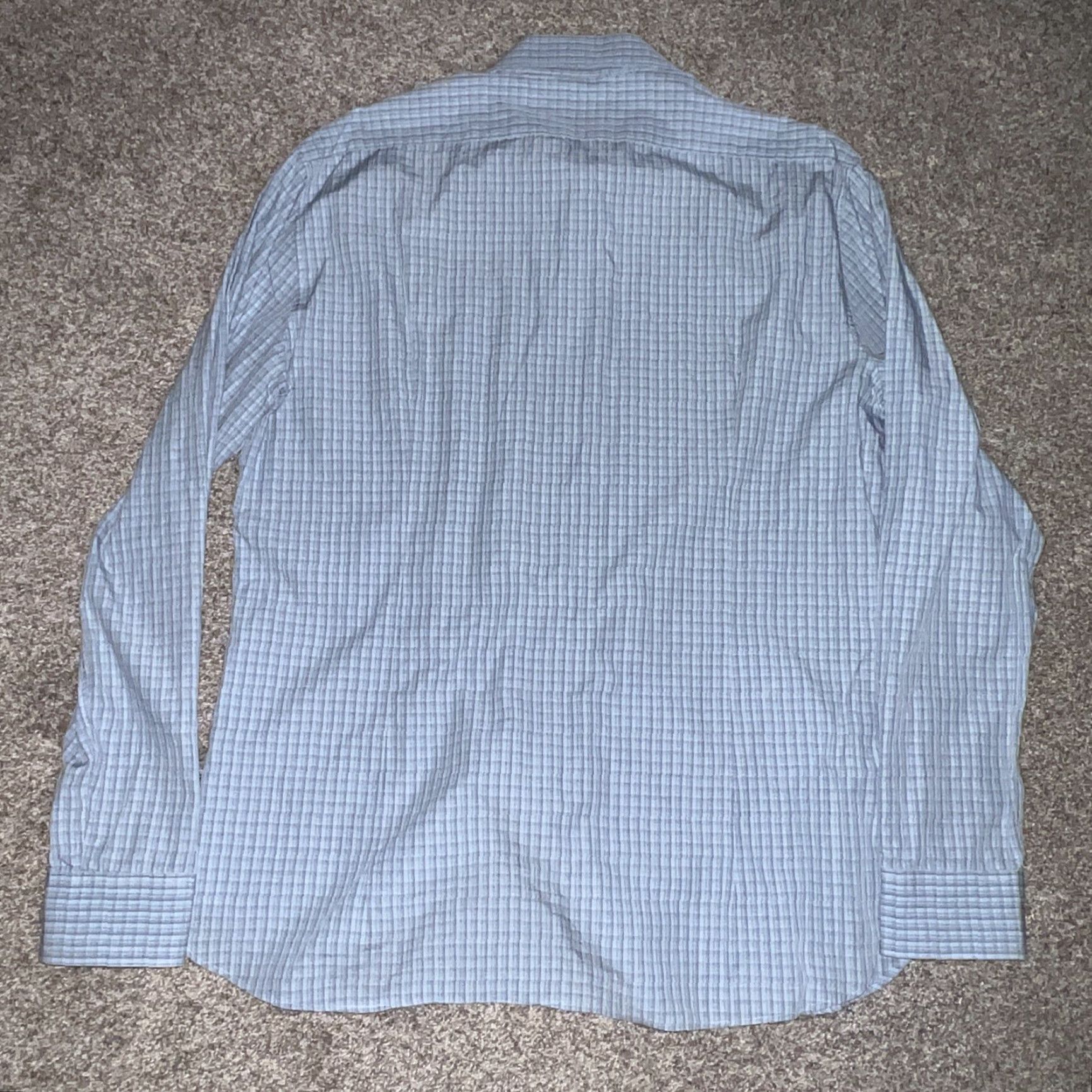 John Varvatos John Varvatos USA Blue Button Down Shirt Mens Slim Fit Size 16.5 L Blue Button-Down Long Sleeve Slimming Shirt Mens USA 16.5 Size US L / EU 52-54 / 3 - 4 Thumbnail