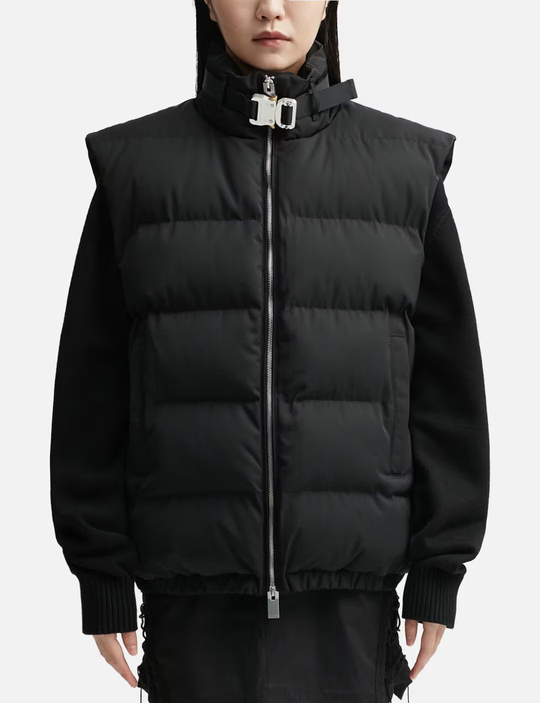 1017 ALYX 9SM 1017 ALYX 9SM Roller Coaster Black Buckle Puffer Vest - S Size US S / EU 44-46 / 1 - 2 Thumbnail