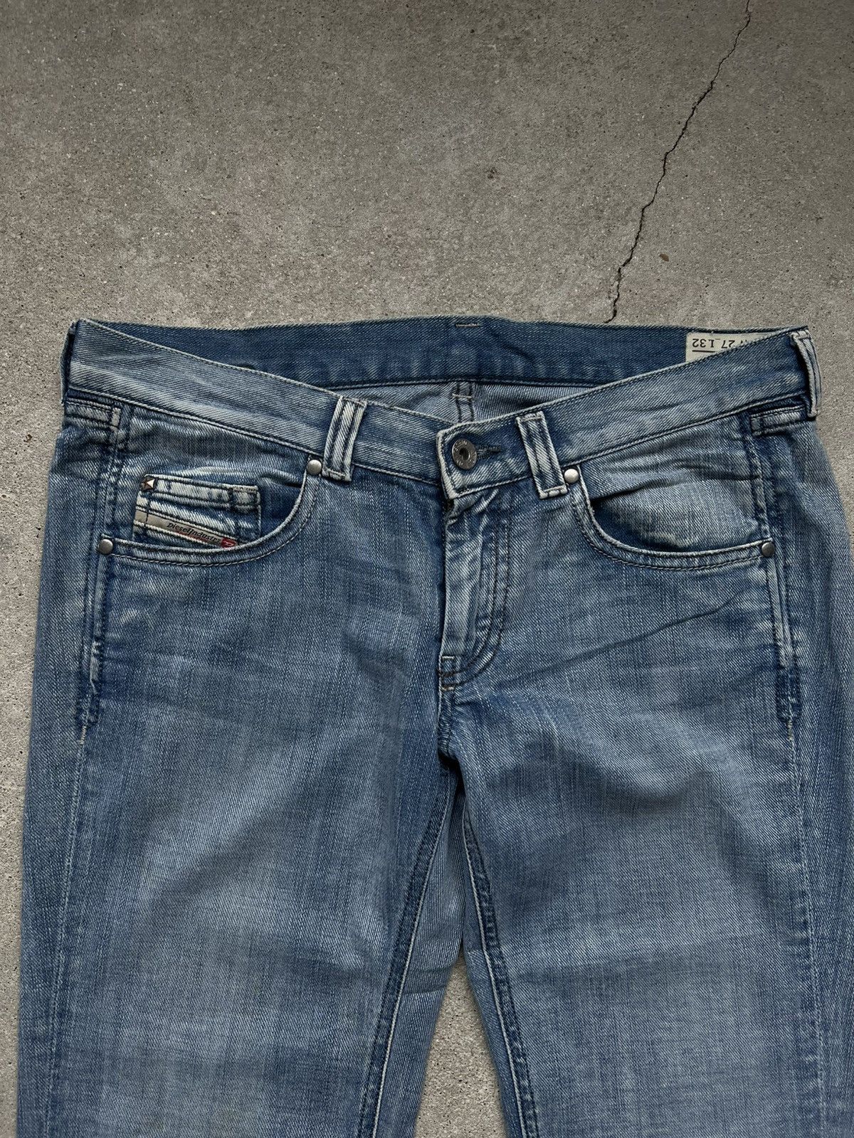 Diesel × Hysteric Glamour × Le Grande Bleu (L.G.B.) Rare Diesel jeans IfSixWasNine style junya LGB Y2K Size 27" / US 4 / IT 40 - 6 Thumbnail
