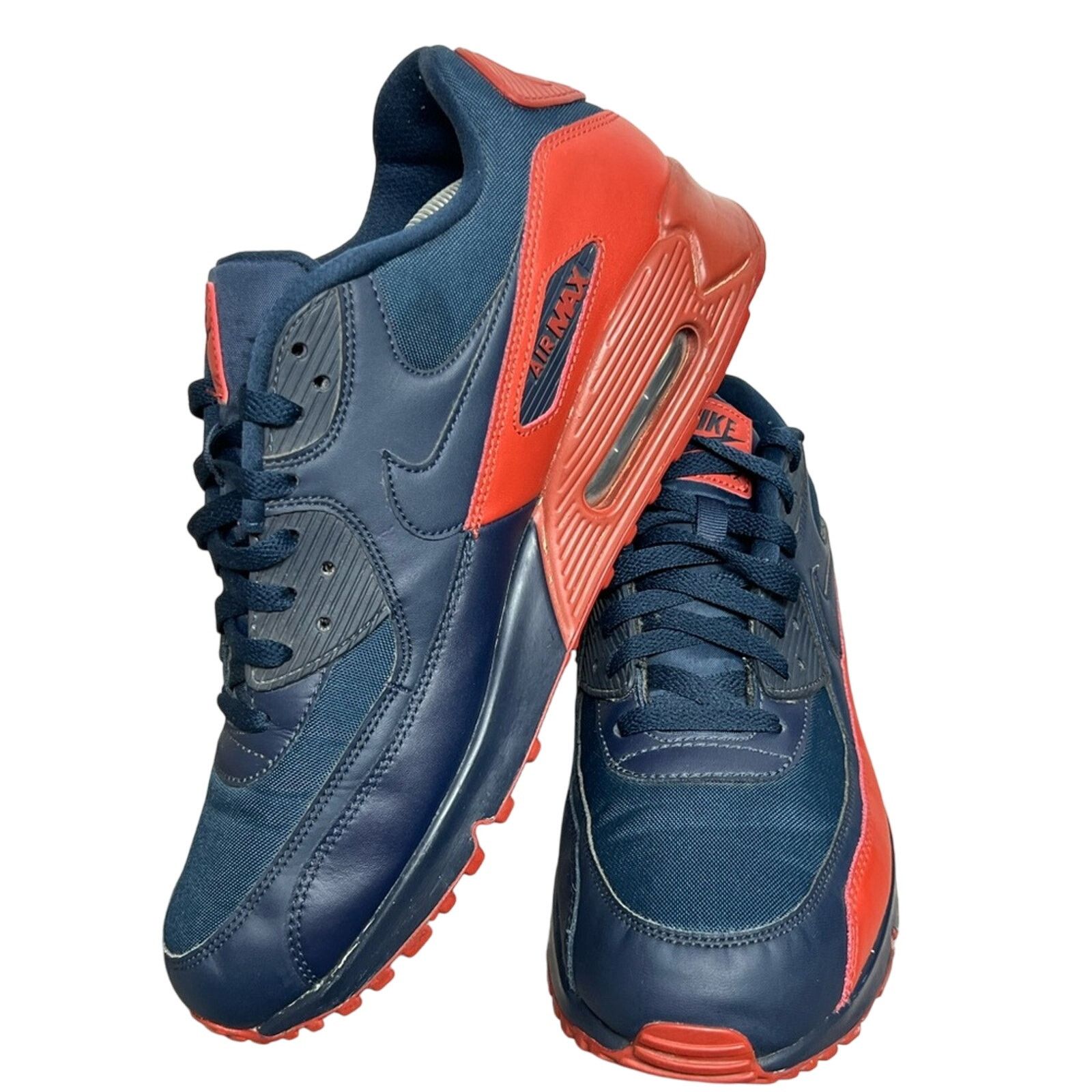 Nike Nike Air Max 90 Essential Obsidian Navy Orange Mars Stone Size US 12 / EU 45 - 2 Thumbnail