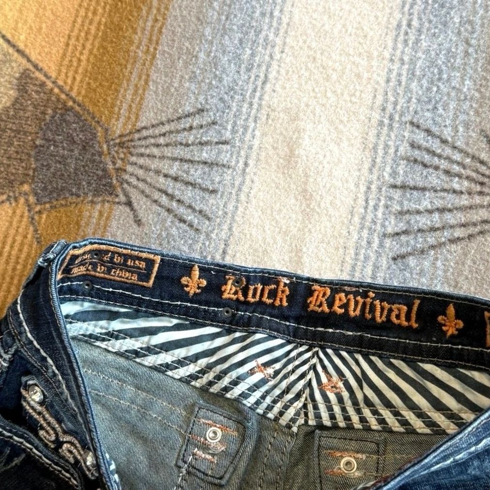 Vintage VINTAGE Rock Revival Jeans Womens 29 Kai Ankle Skinny Blue Y2K Grunge Measure 28x28 Size 26" / US 2 / IT 38 - 3 Thumbnail